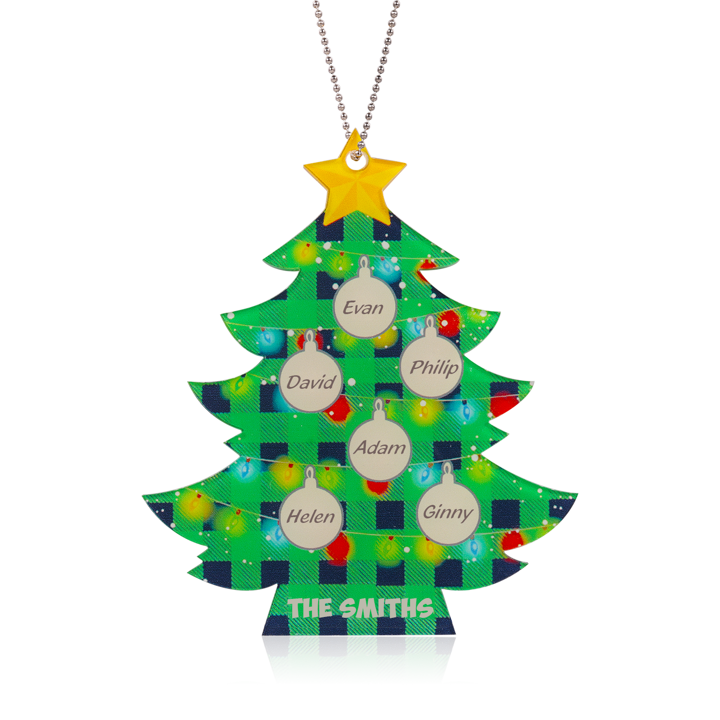 Custom Name Christmas Tree Christmas Ornament