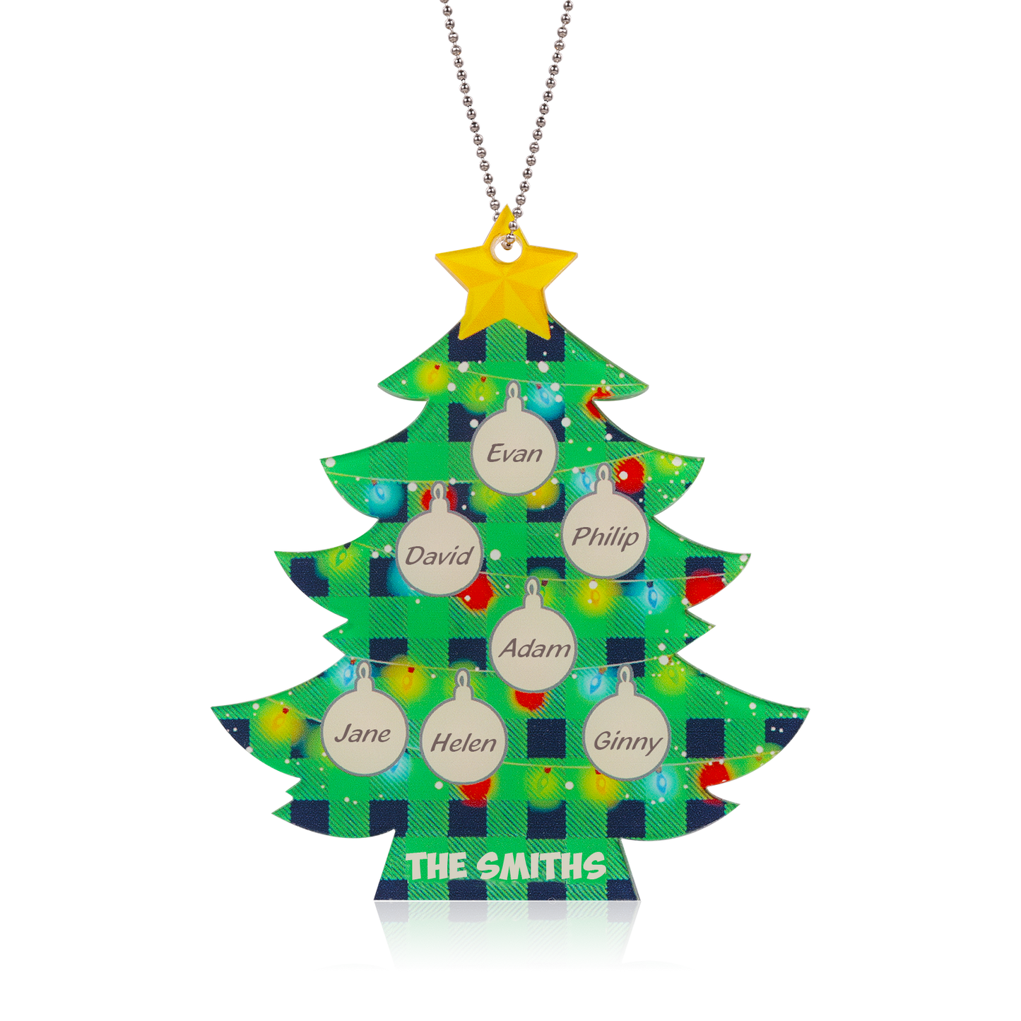 Custom Name Christmas Tree Christmas Ornament