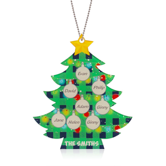 Custom Name Christmas Tree Christmas Ornament