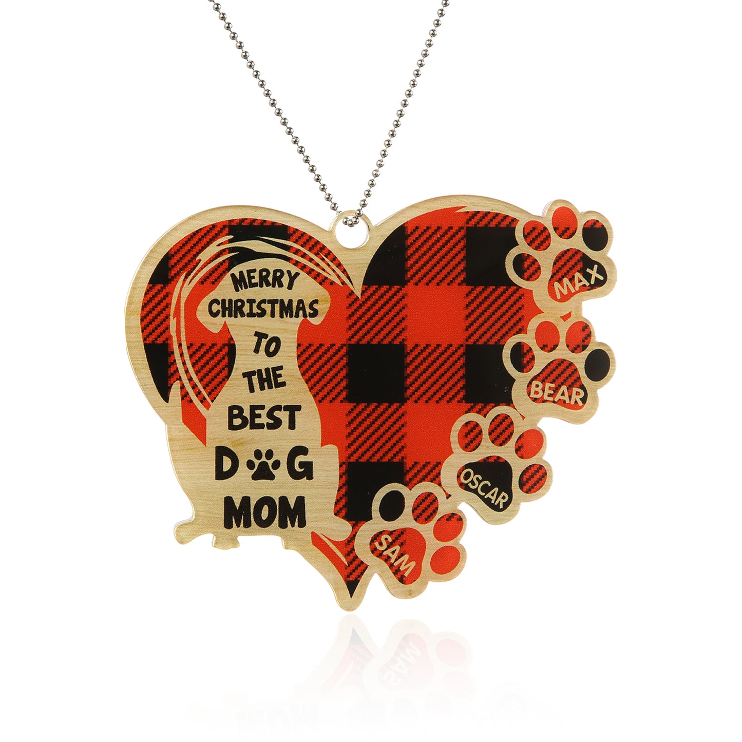 Personalized Heart Christmas Ornament