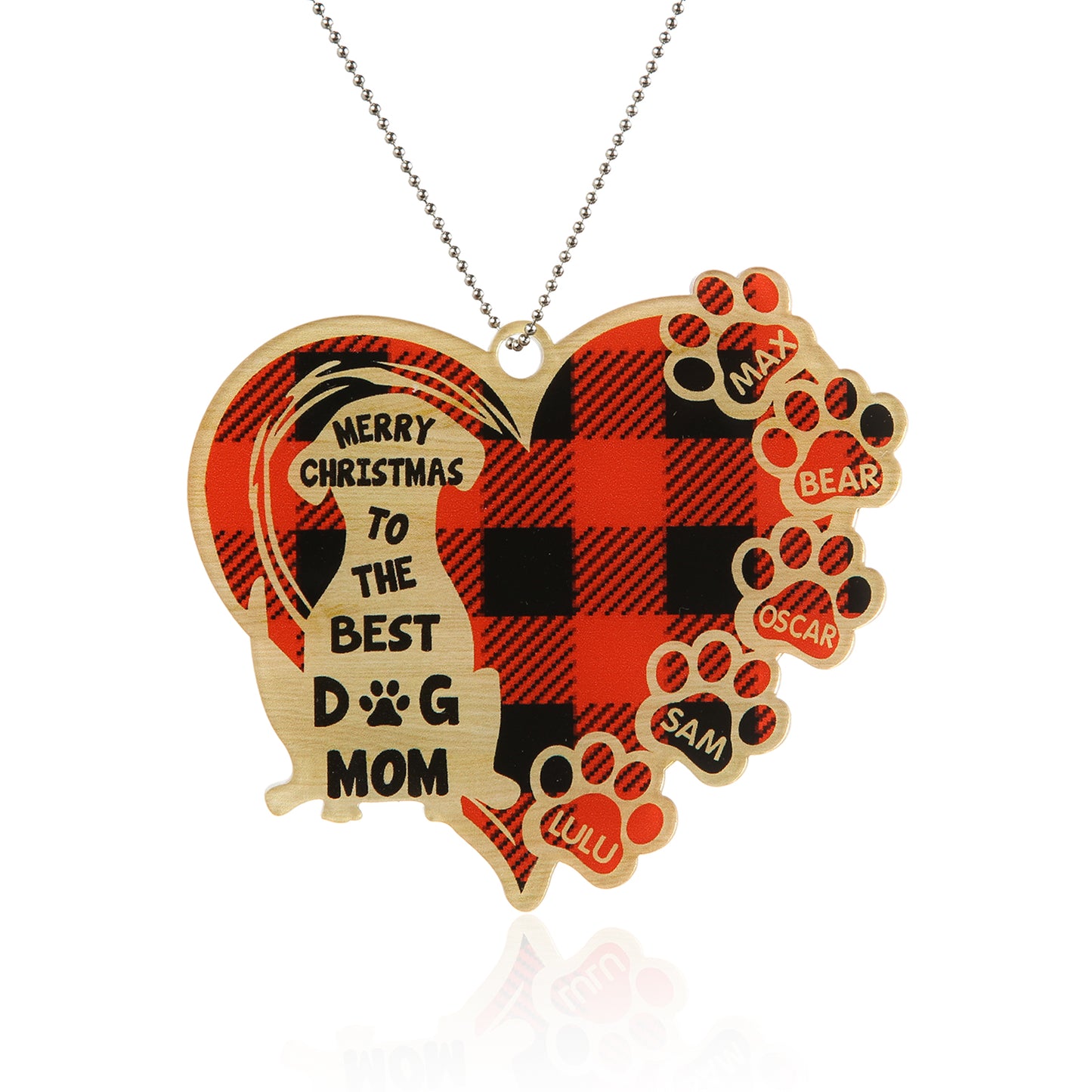 Personalized Heart Christmas Ornament