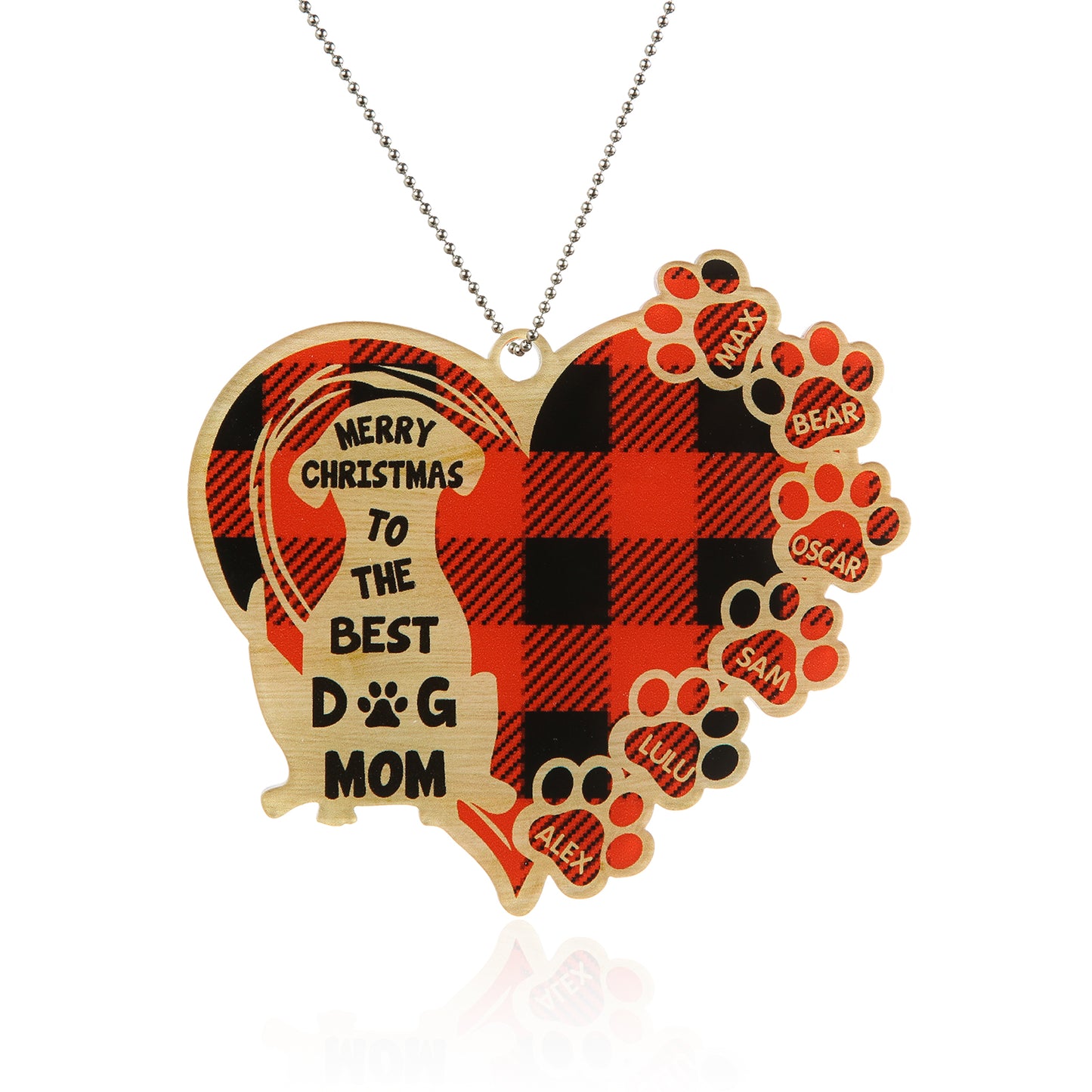 Personalized Heart Christmas Ornament