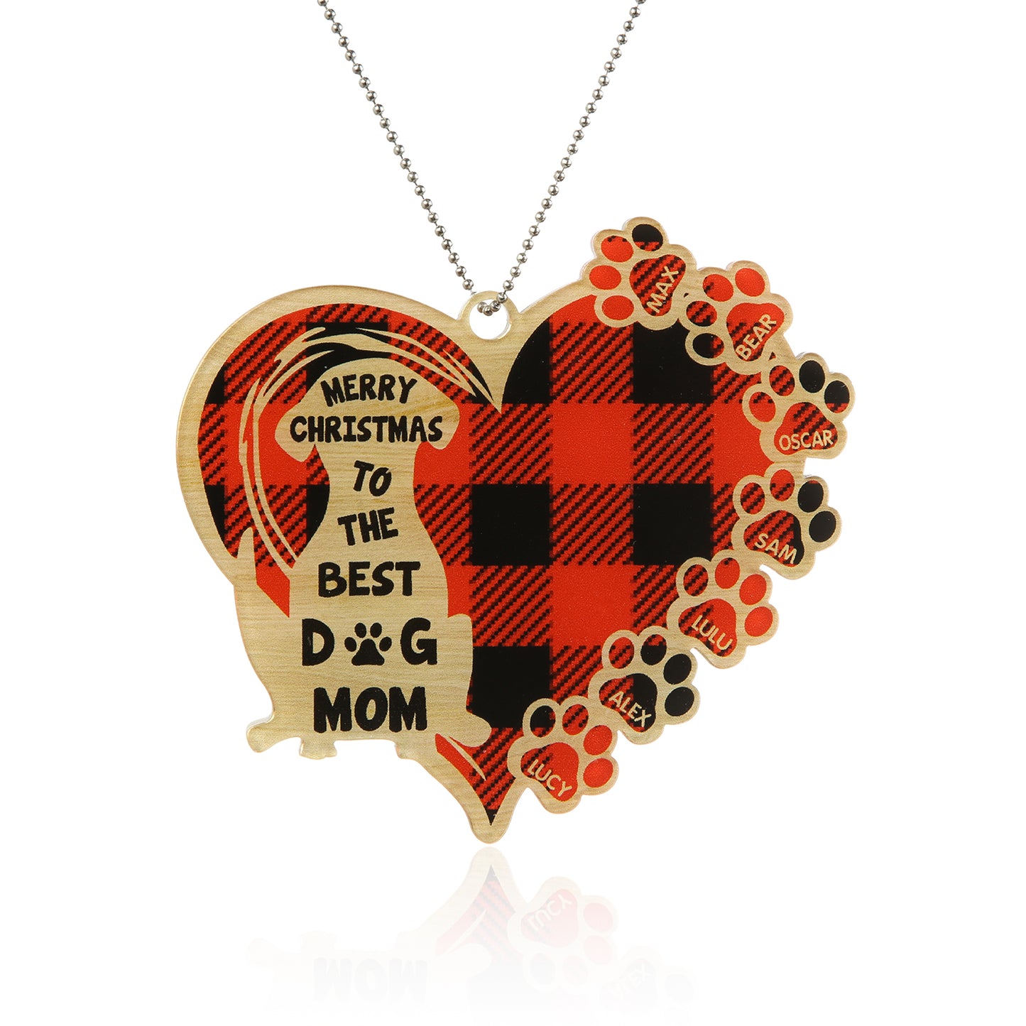 Personalized Heart Christmas Ornament