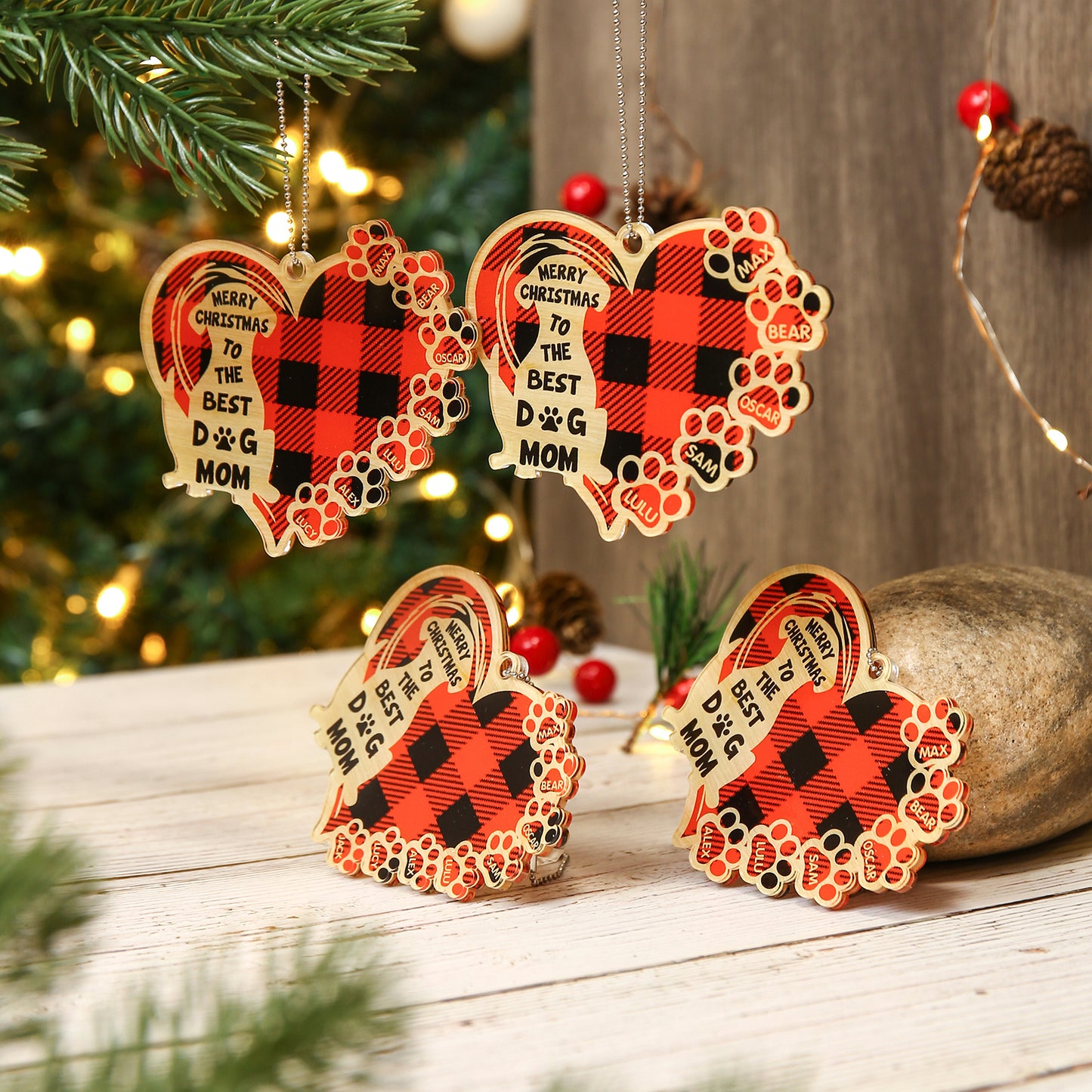 Personalized Heart Christmas Ornament