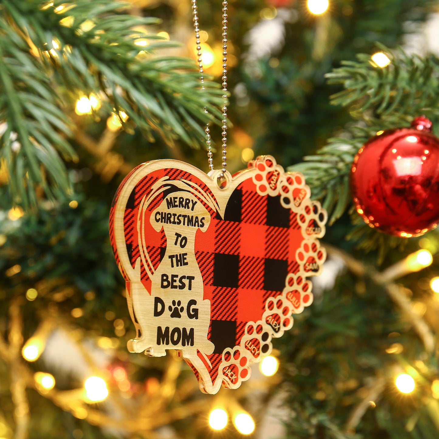 Personalized Heart Christmas Ornament