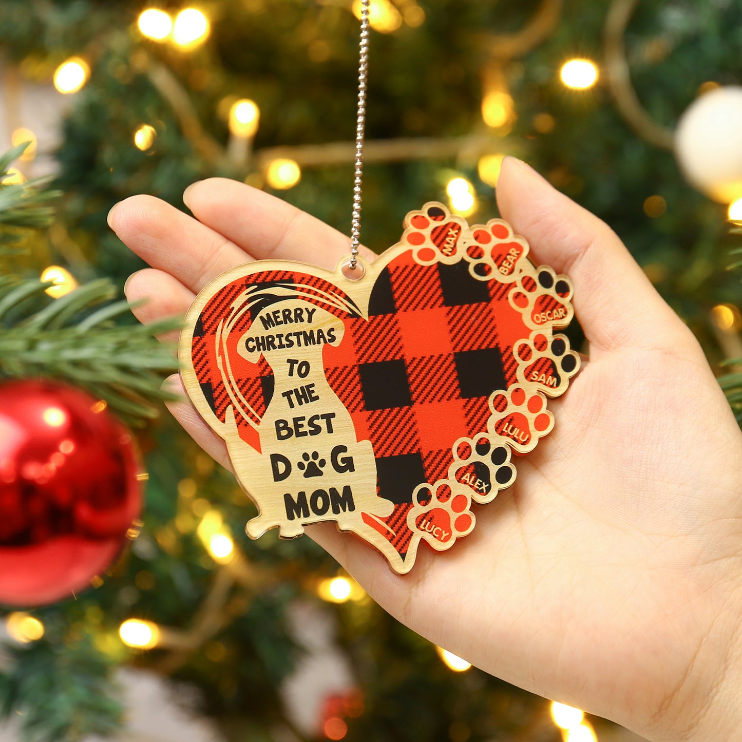 Personalized Heart Christmas Ornament