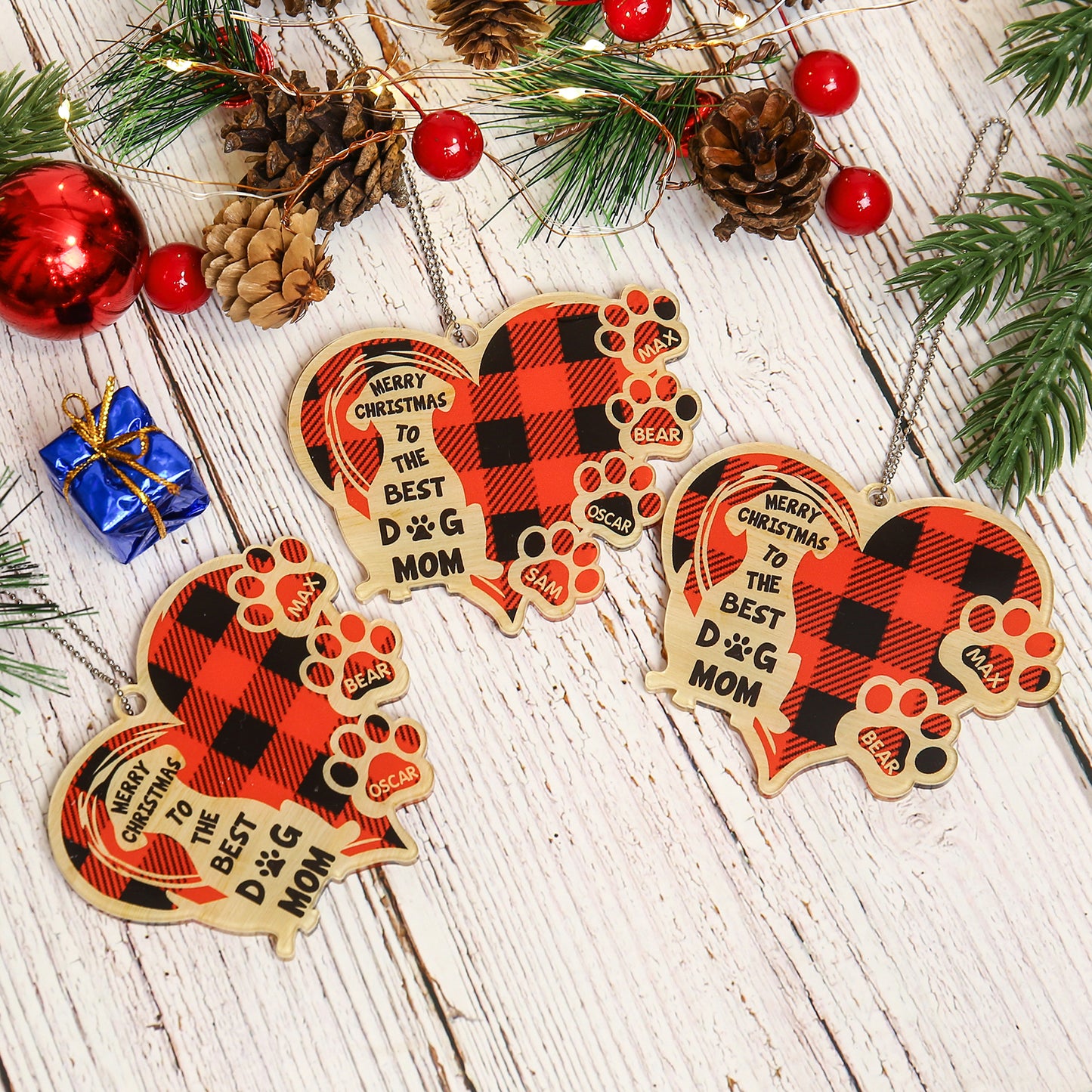 Personalized Heart Christmas Ornament