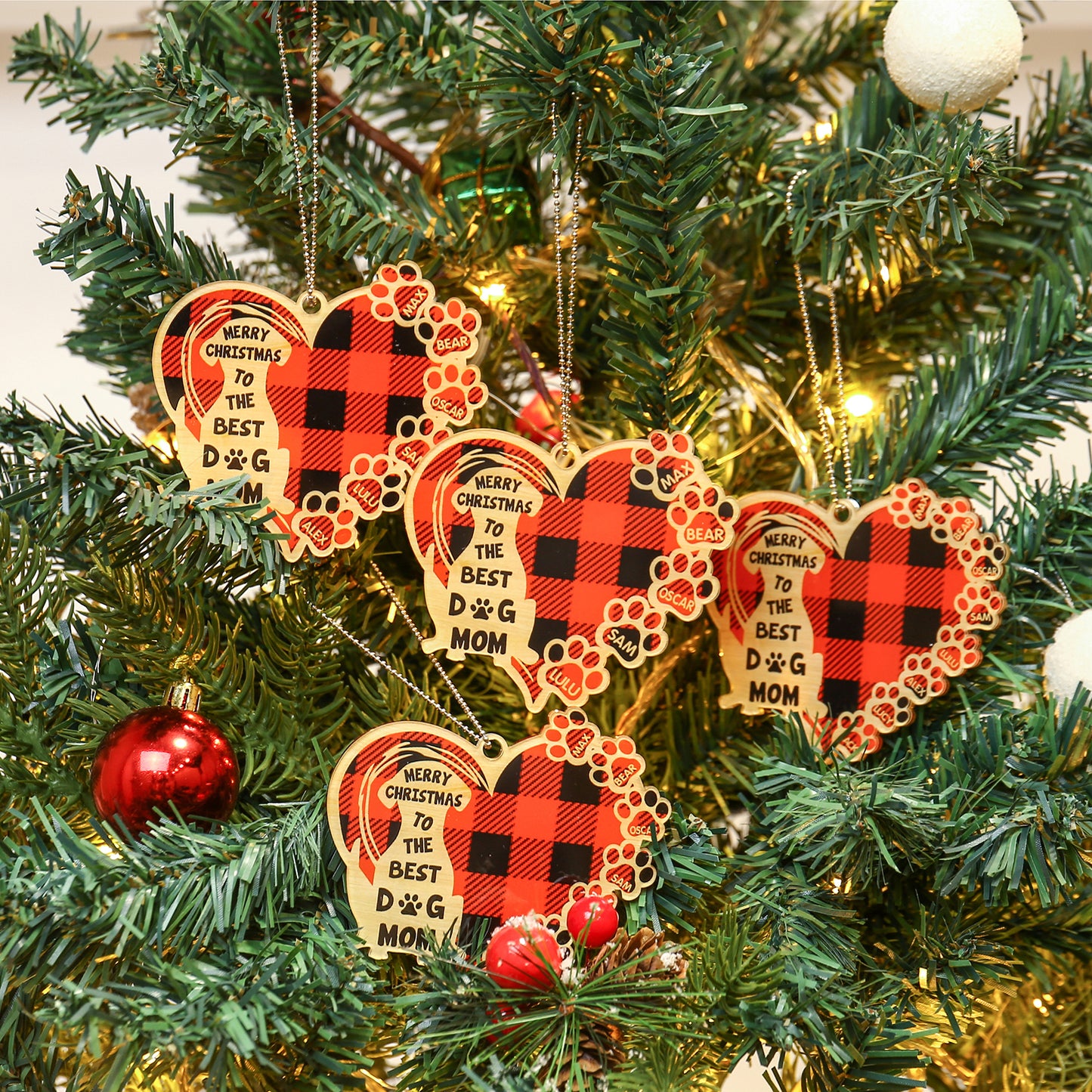 Personalized Heart Christmas Ornament