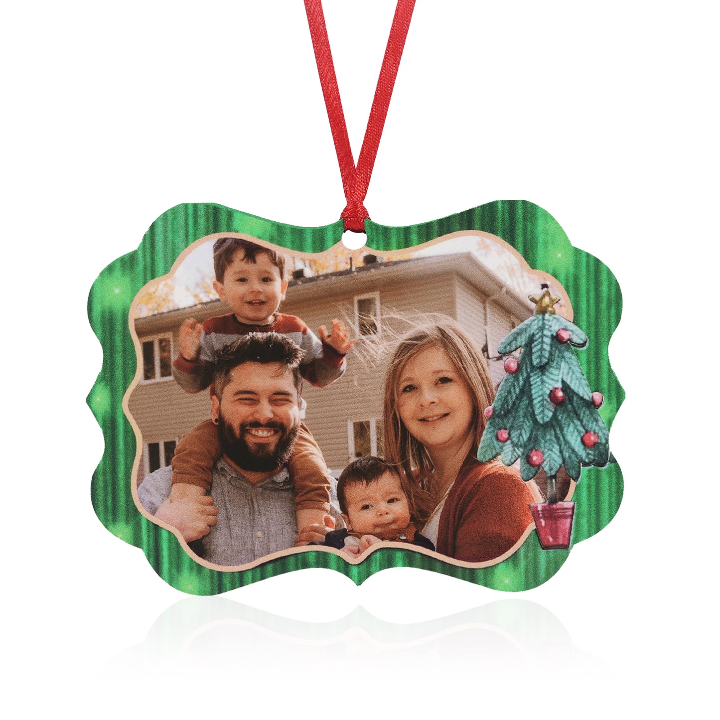 Custom Name And Photo Ornament