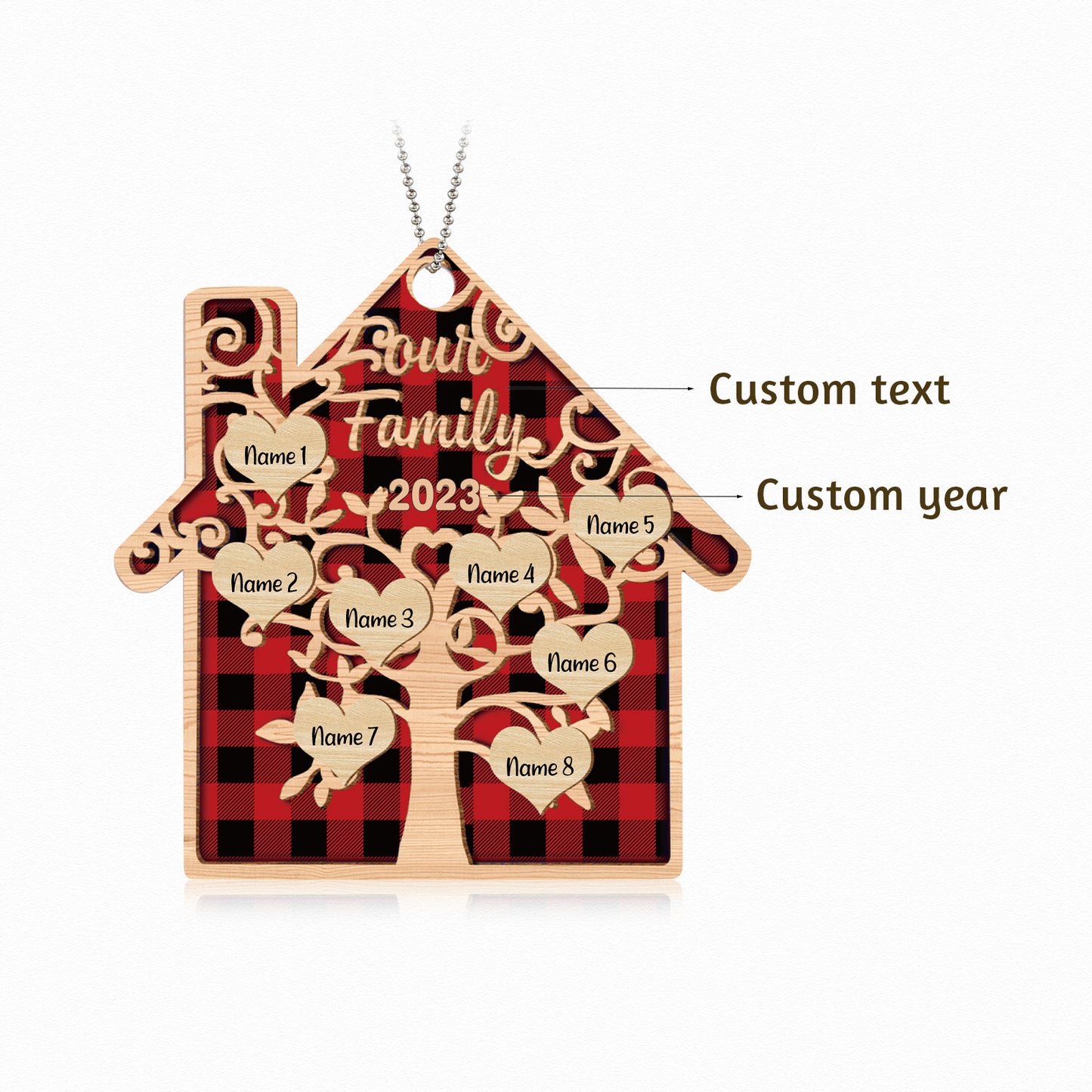 Christmas Decoration Custom Name Ornament