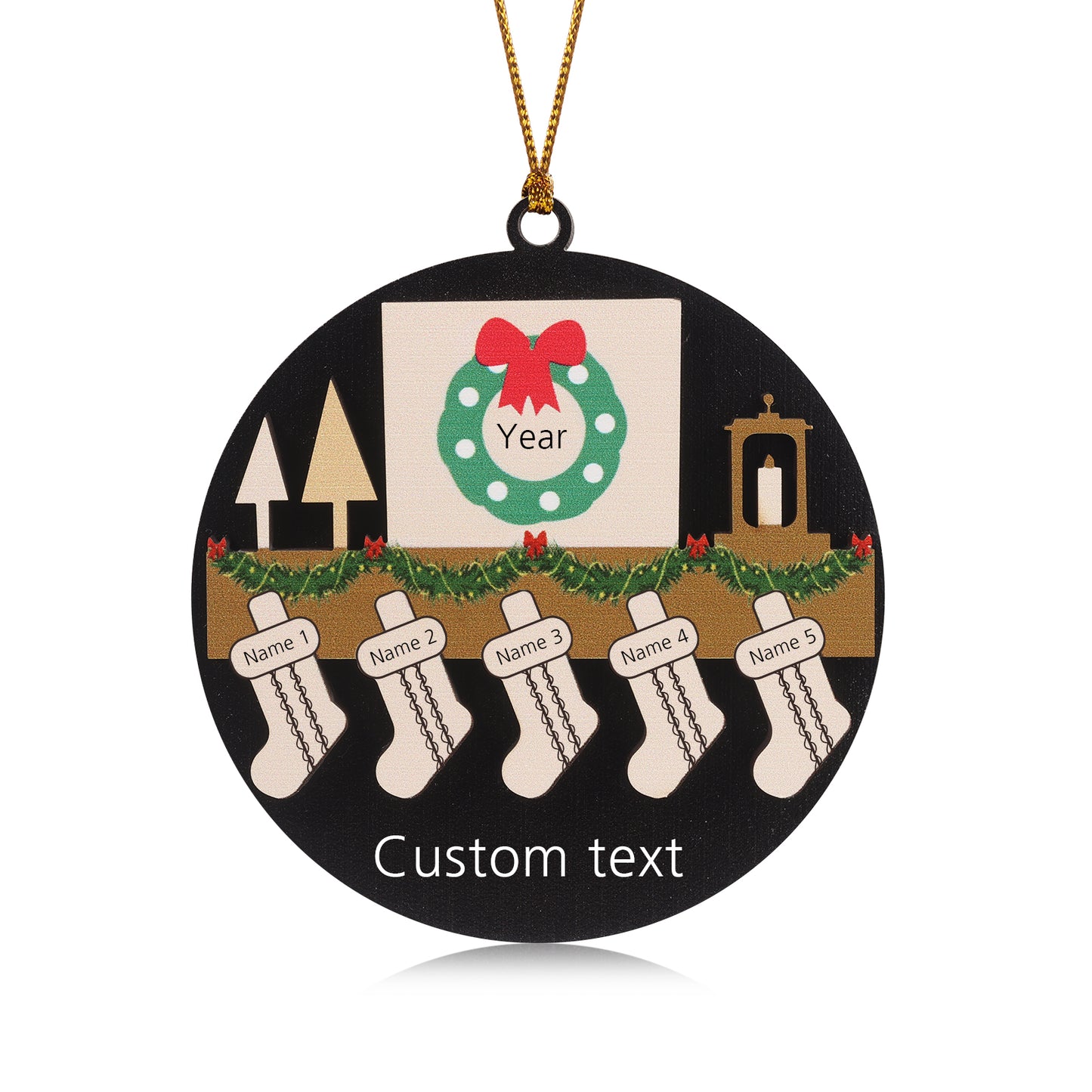 Christmas Decoration Custom Name Ornament