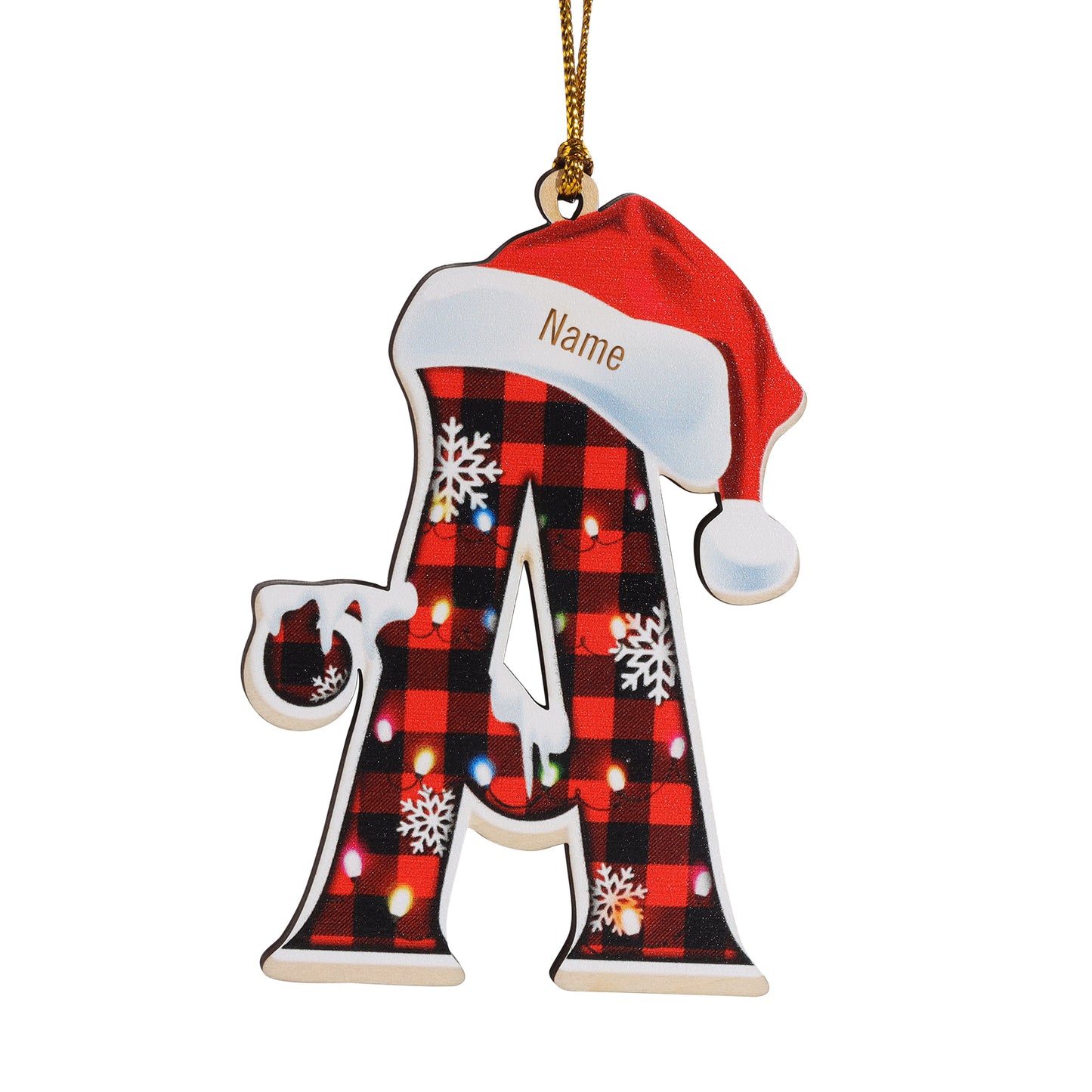 Christmas Decoration Custom Name 26 Letters Ornament