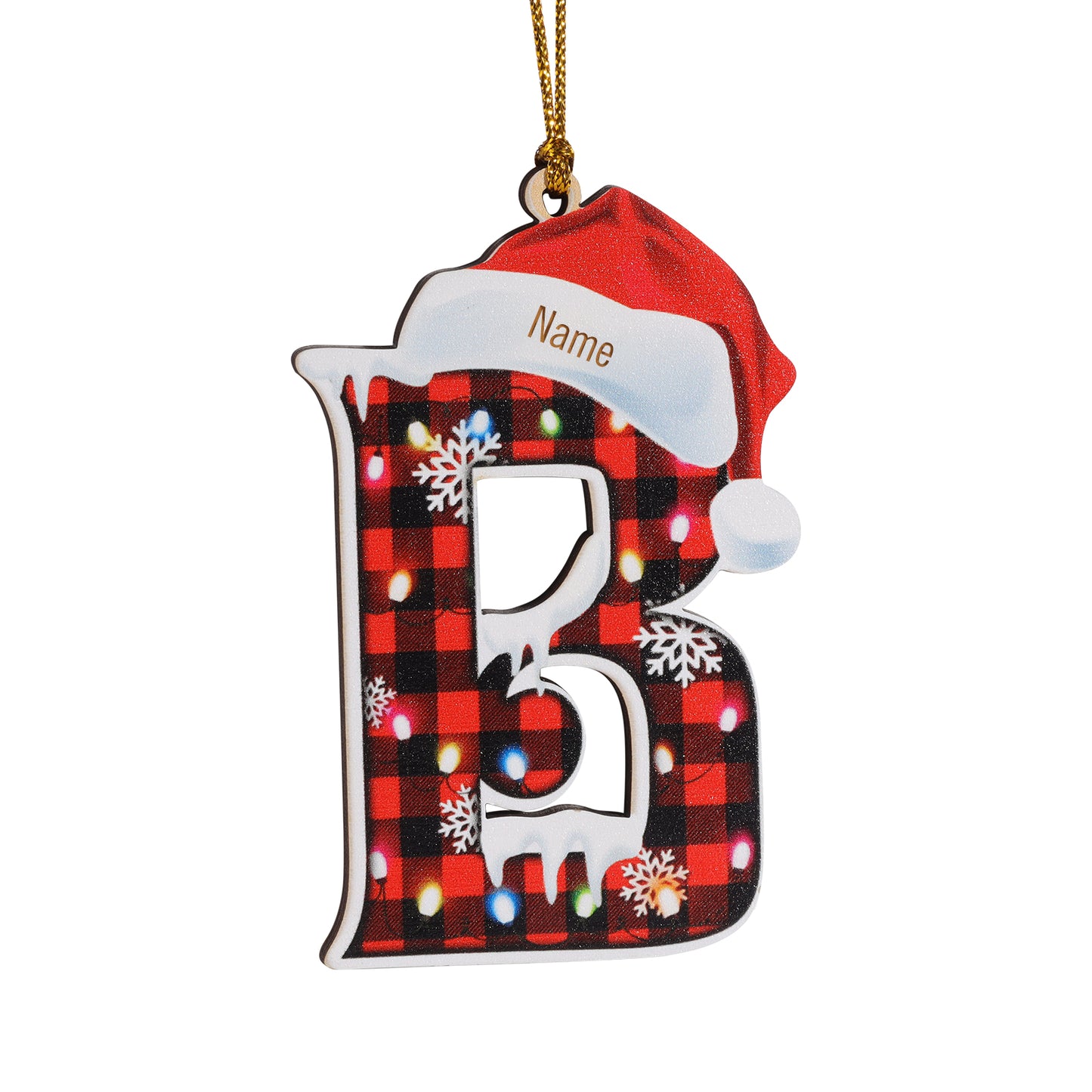 Christmas Decoration Custom Name 26 Letters Ornament