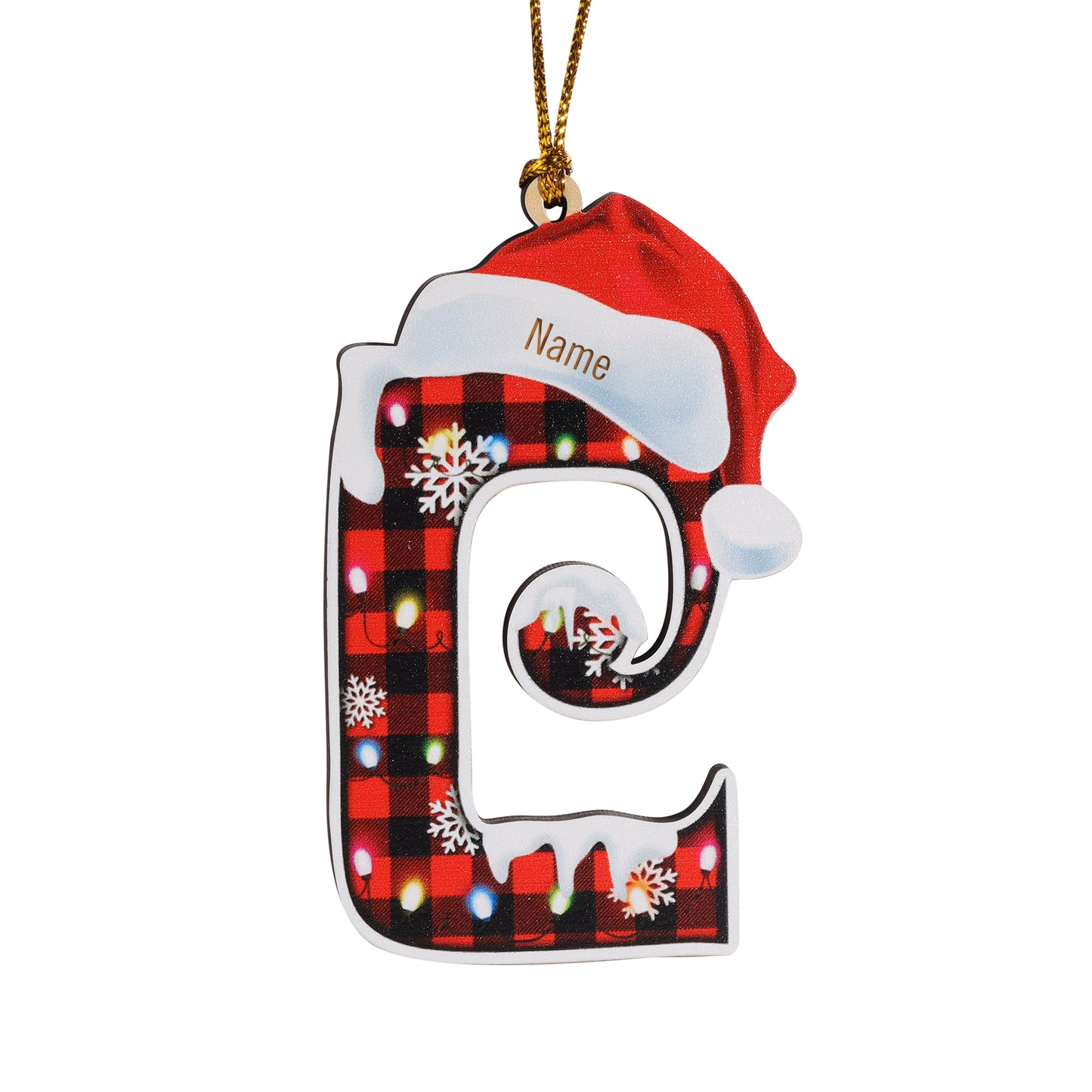 Christmas Decoration Custom Name 26 Letters Ornament