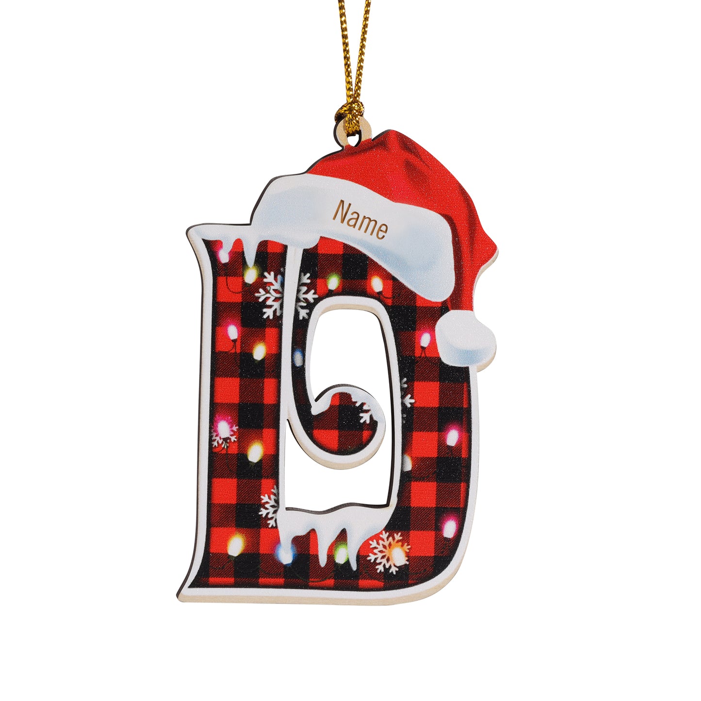 Christmas Decoration Custom Name 26 Letters Ornament