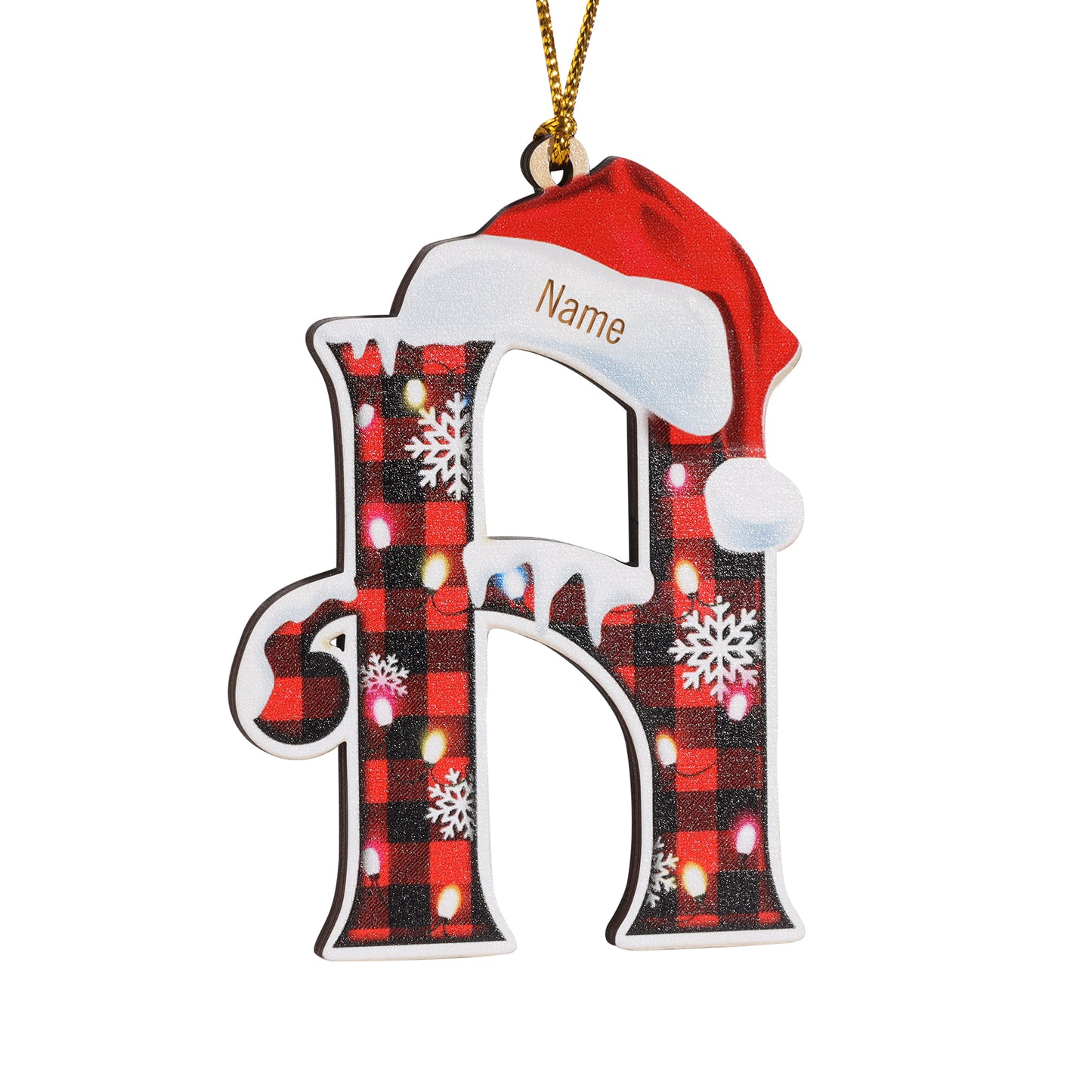 Christmas Decoration Custom Name 26 Letters Ornament