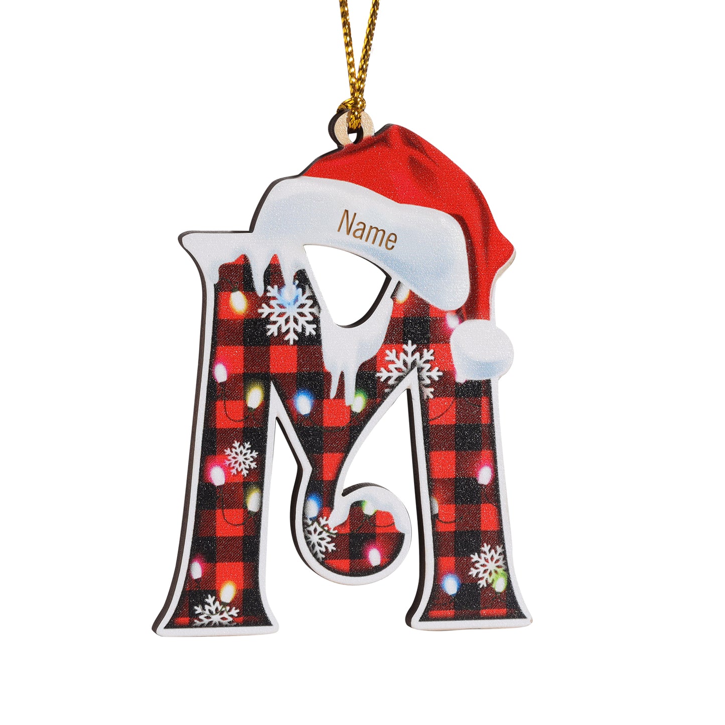 Christmas Decoration Custom Name 26 Letters Ornament