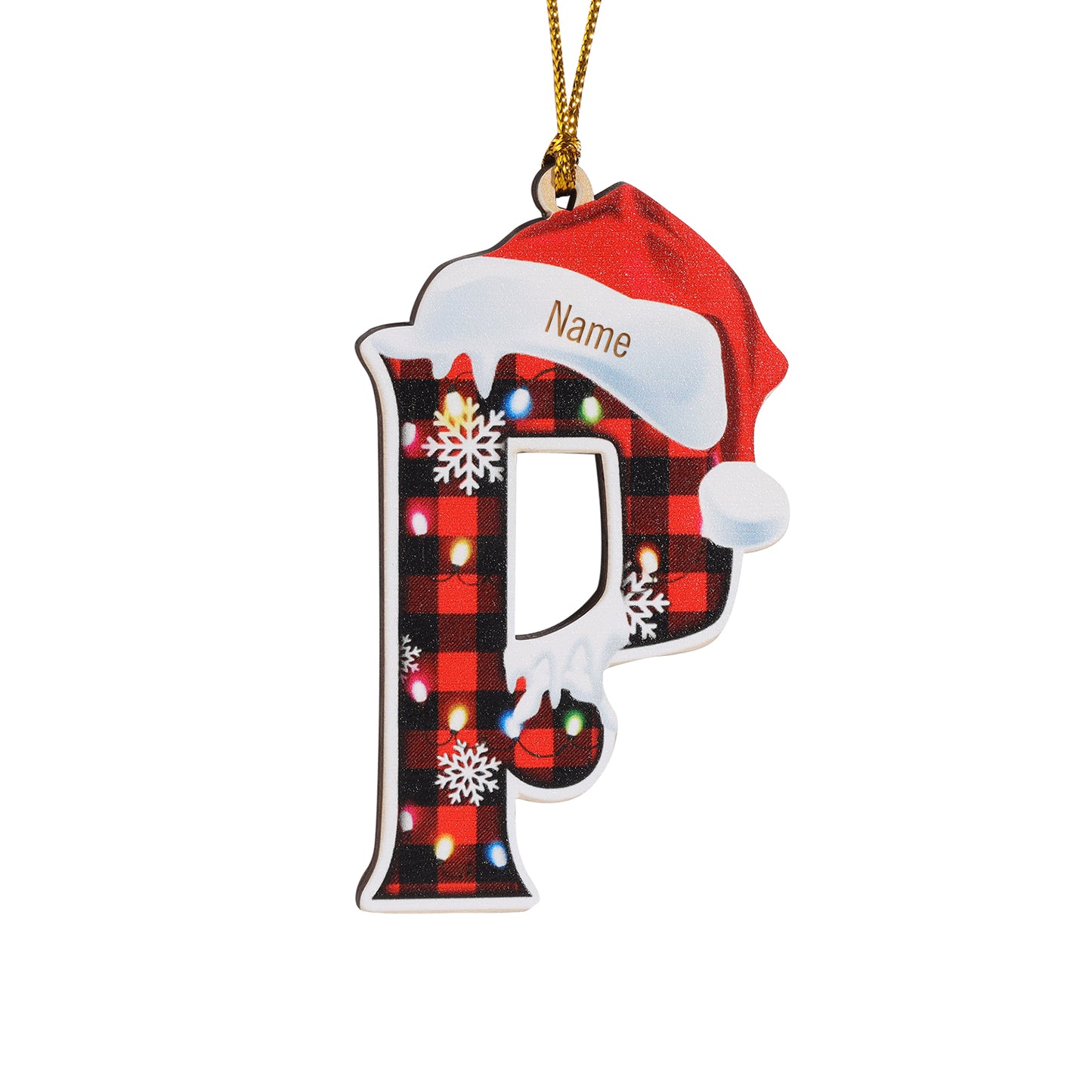 Christmas Decoration Custom Name 26 Letters Ornament