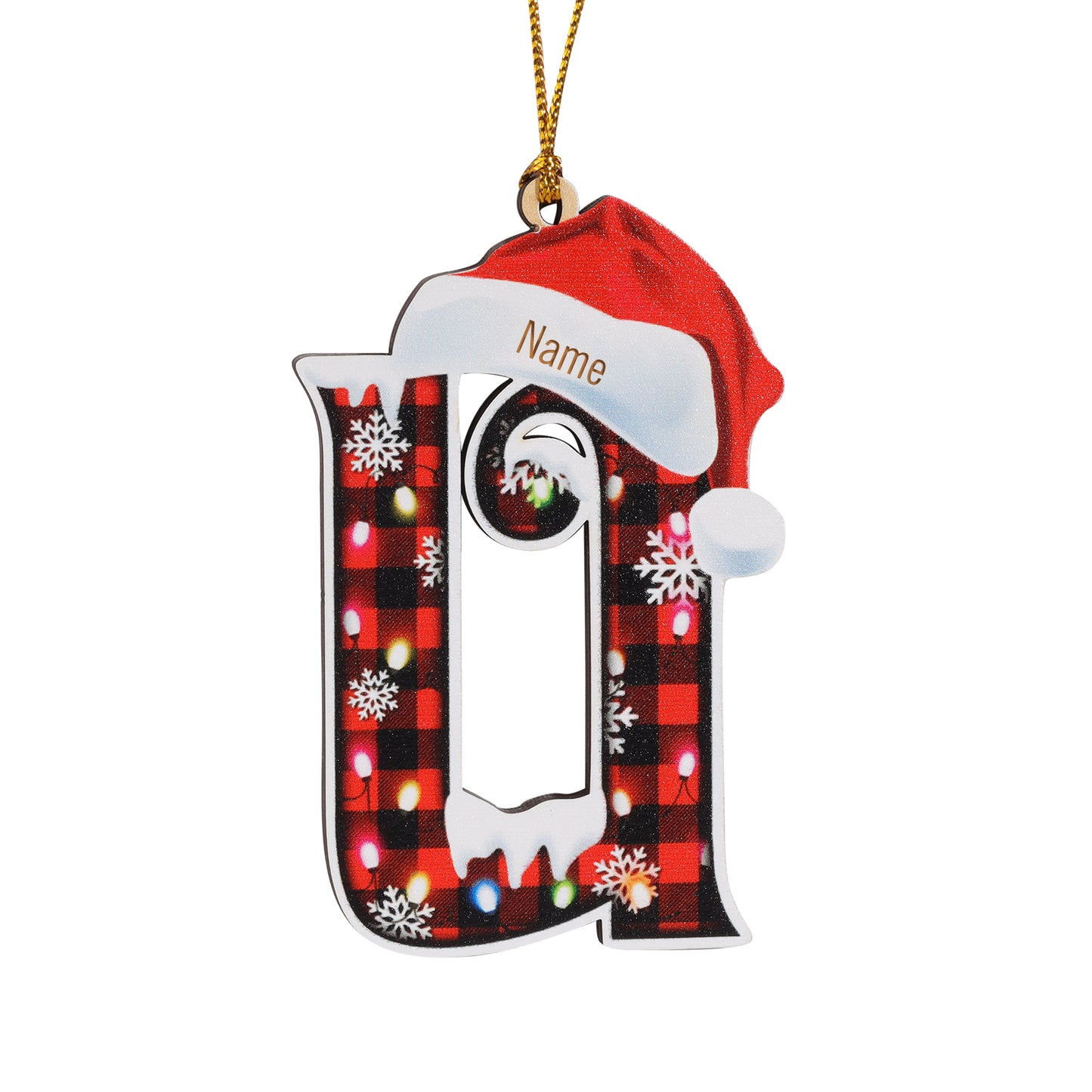 Christmas Decoration Custom Name 26 Letters Ornament