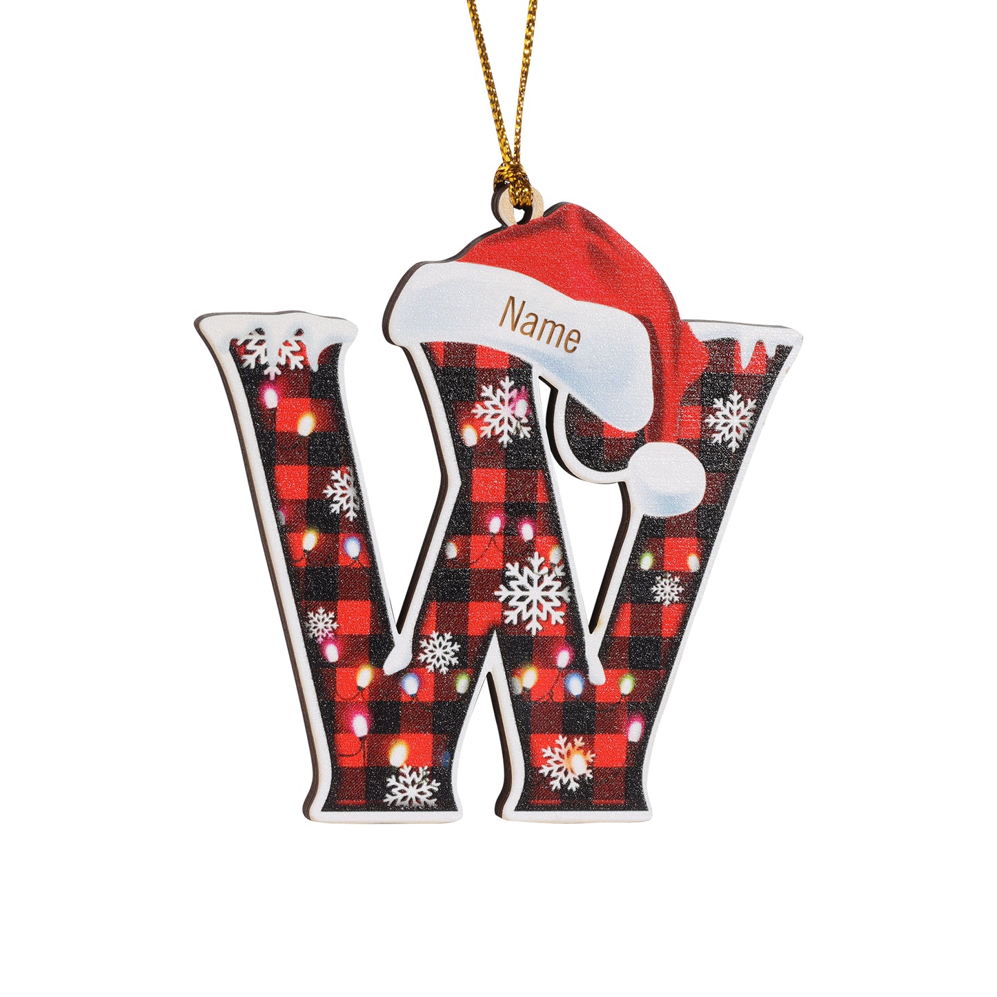 Christmas Decoration Custom Name 26 Letters Ornament