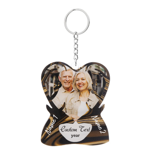 Christmas Decoration Custom Photo Keychain