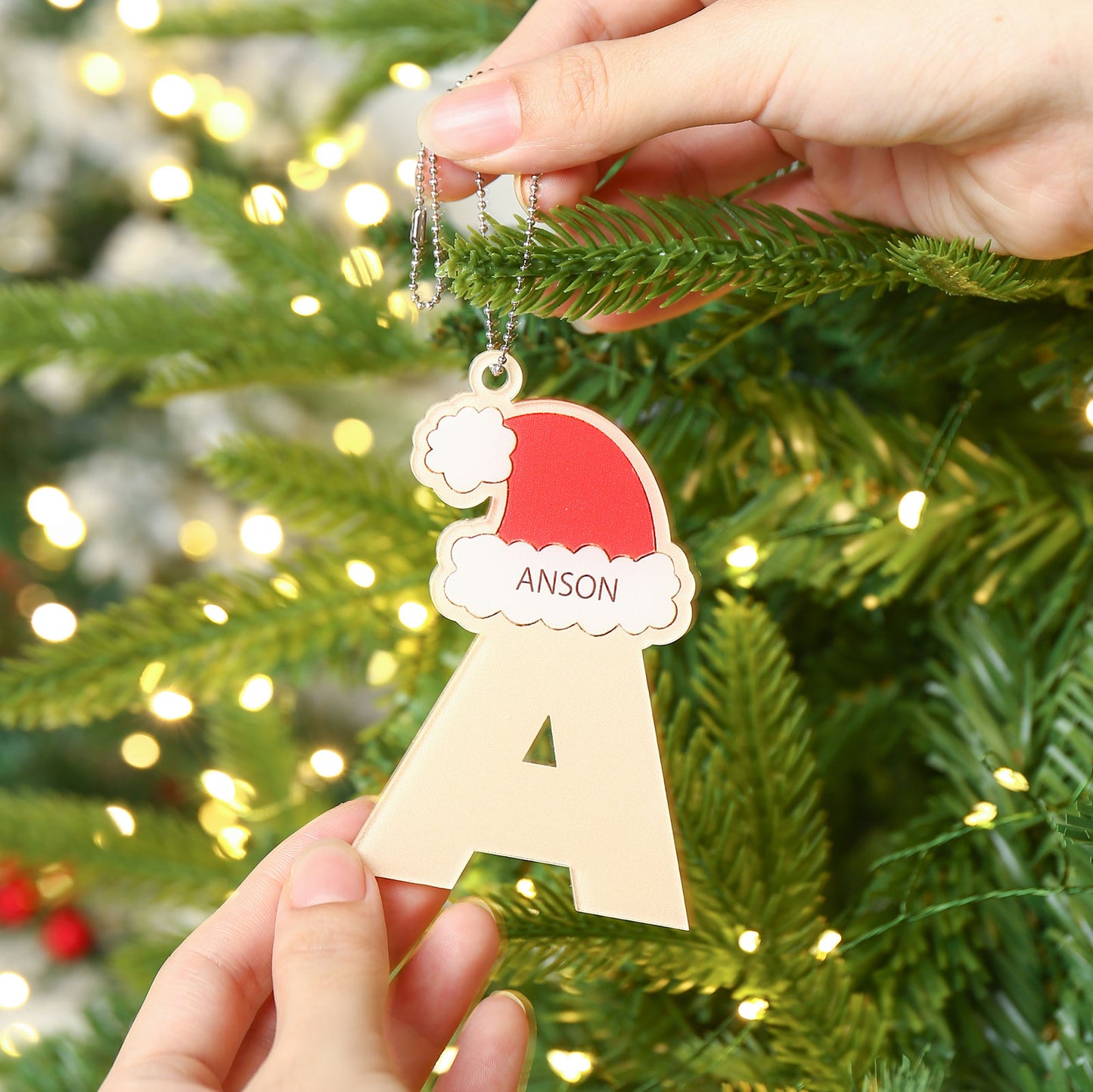 Christmas Decoration Custom Name Letter Ornament