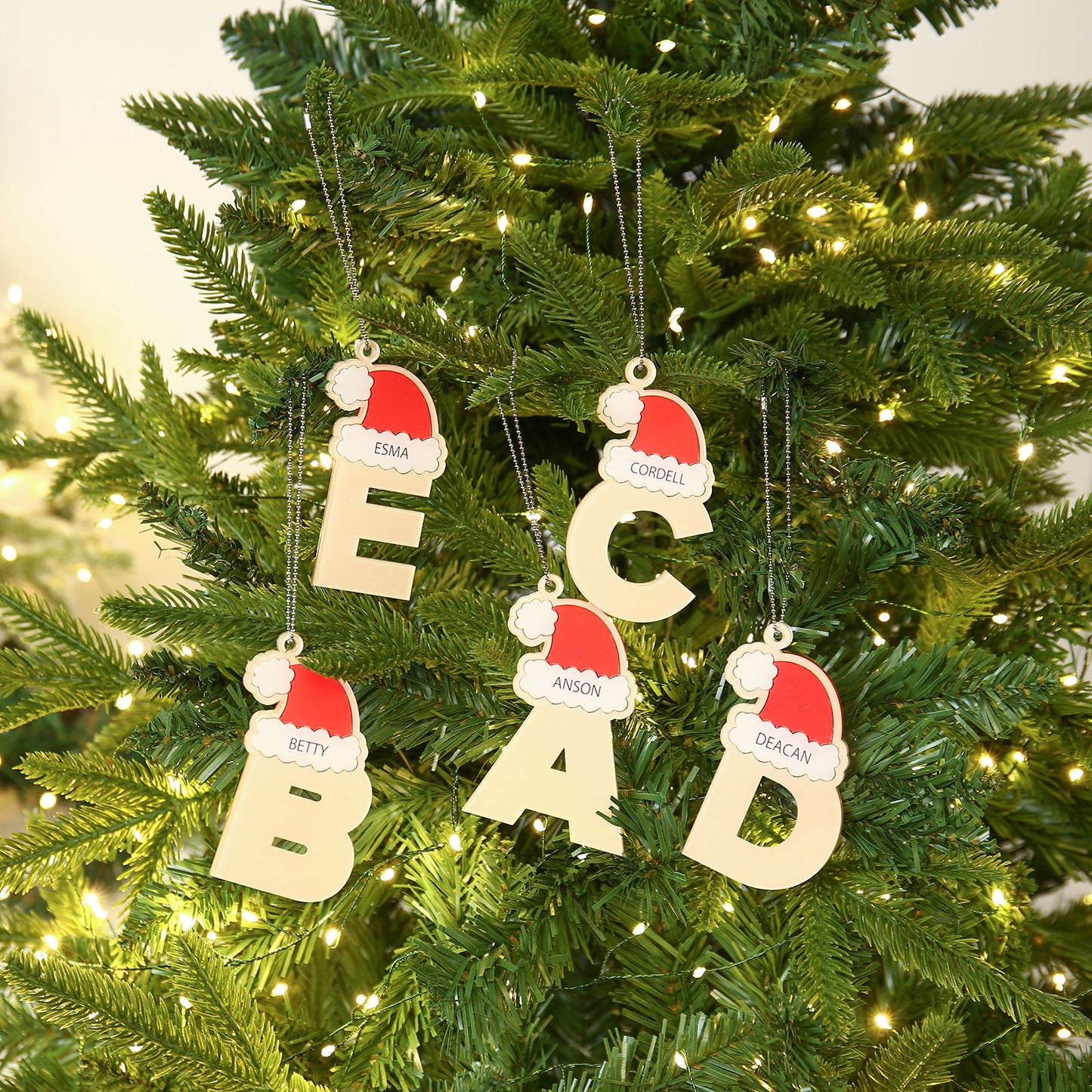 Christmas Decoration Custom Name Letter Ornament