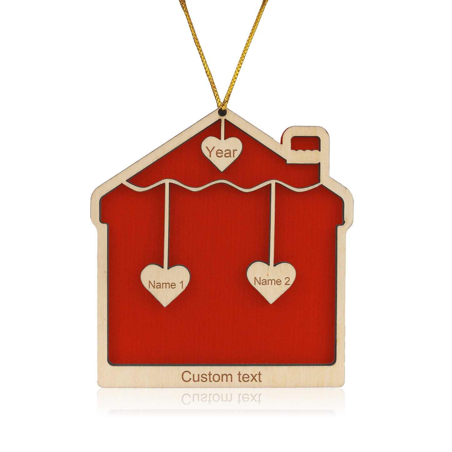 Christmas Decoration Custom Name House Ornament