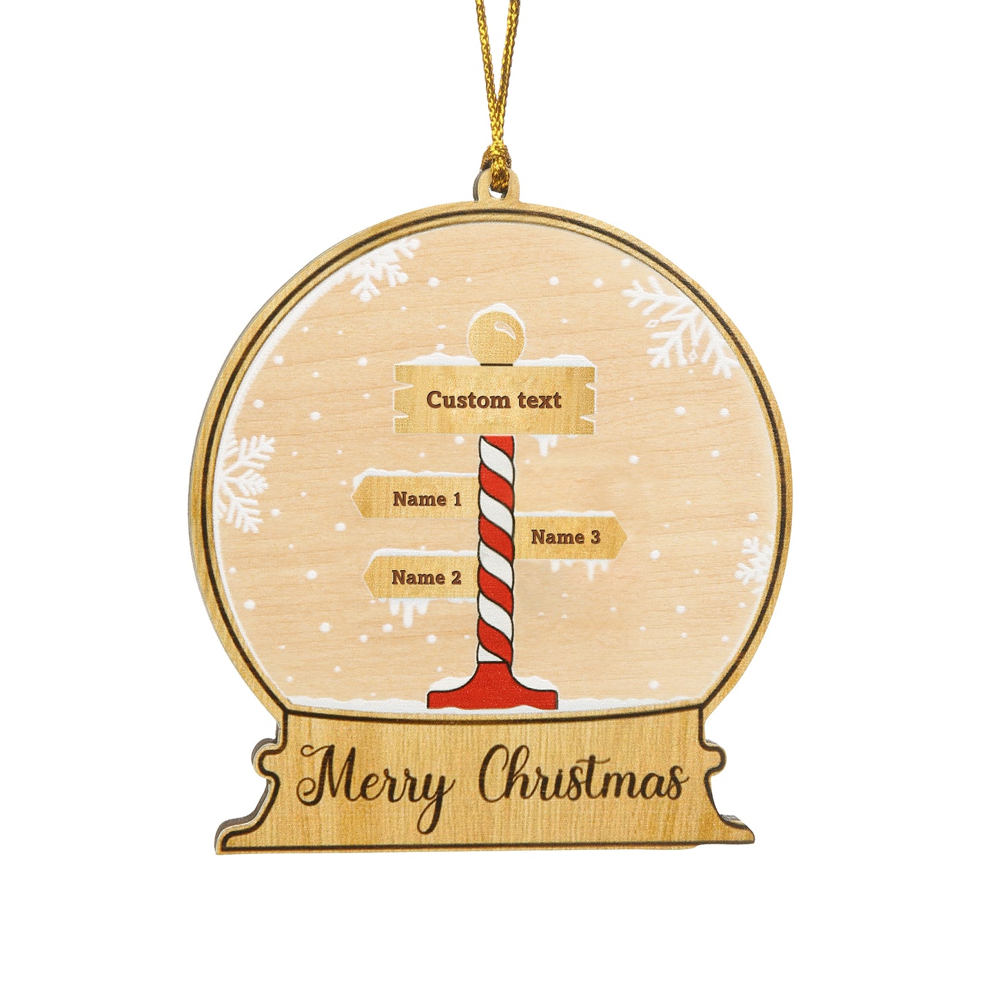 Christmas Decoration Custom Name Ornament