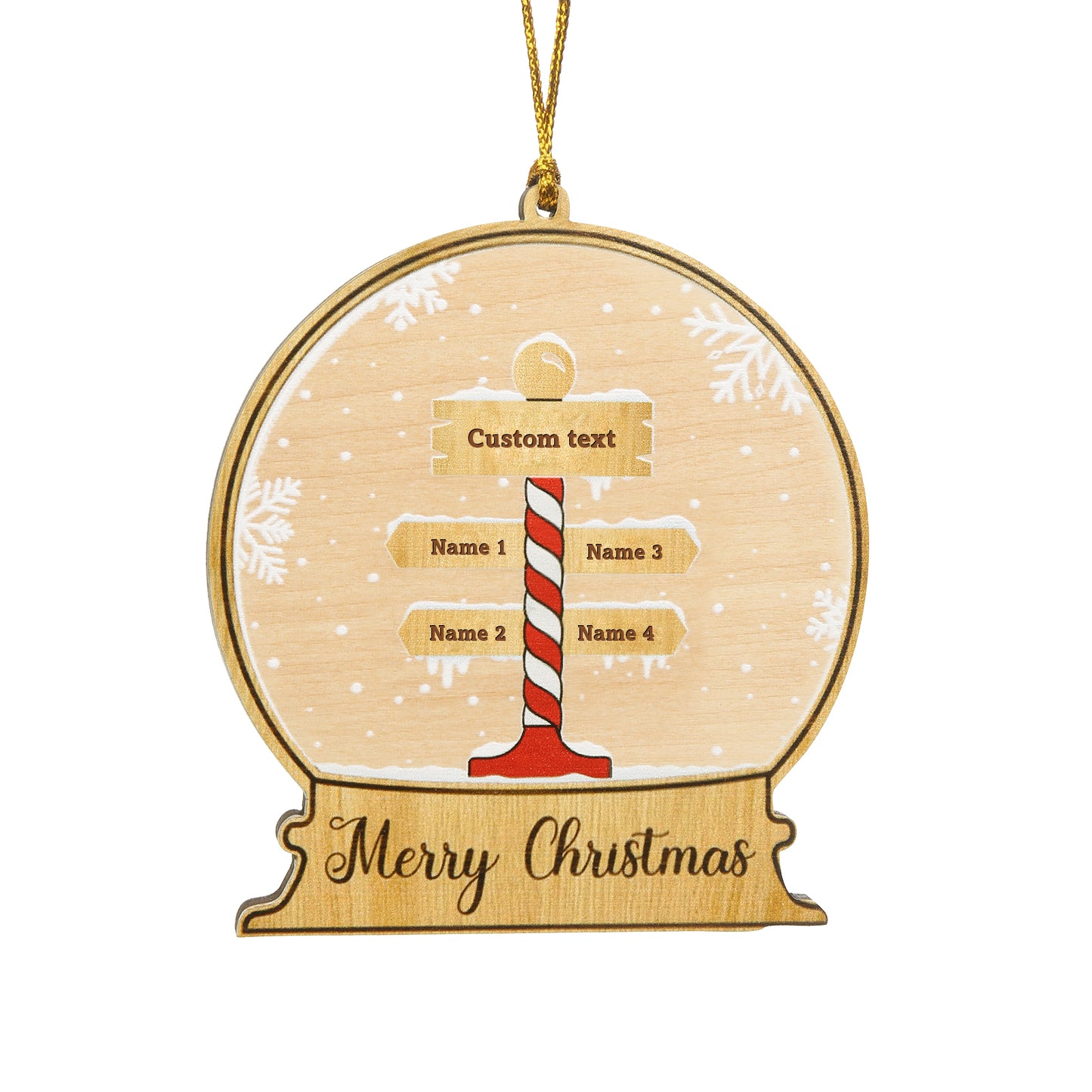 Christmas Decoration Custom Name Ornament