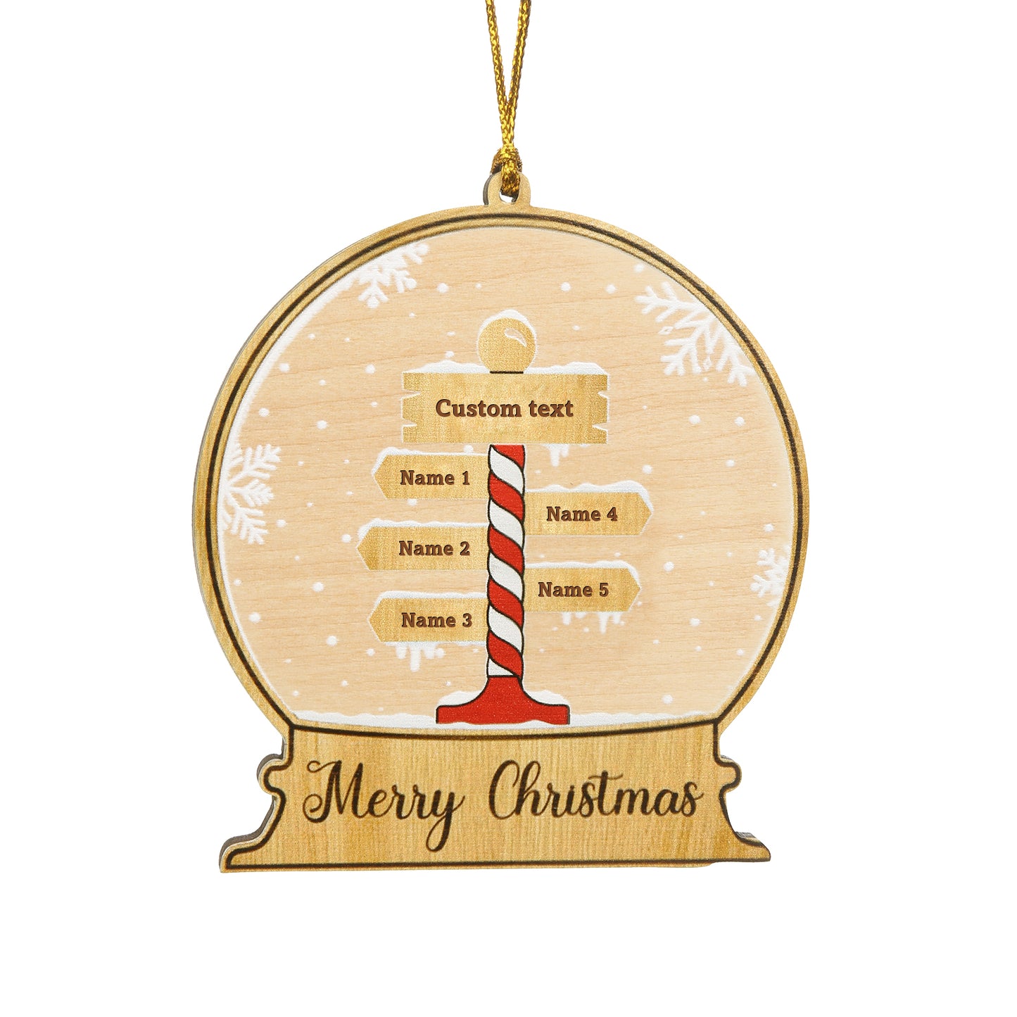 Christmas Decoration Custom Name Ornament