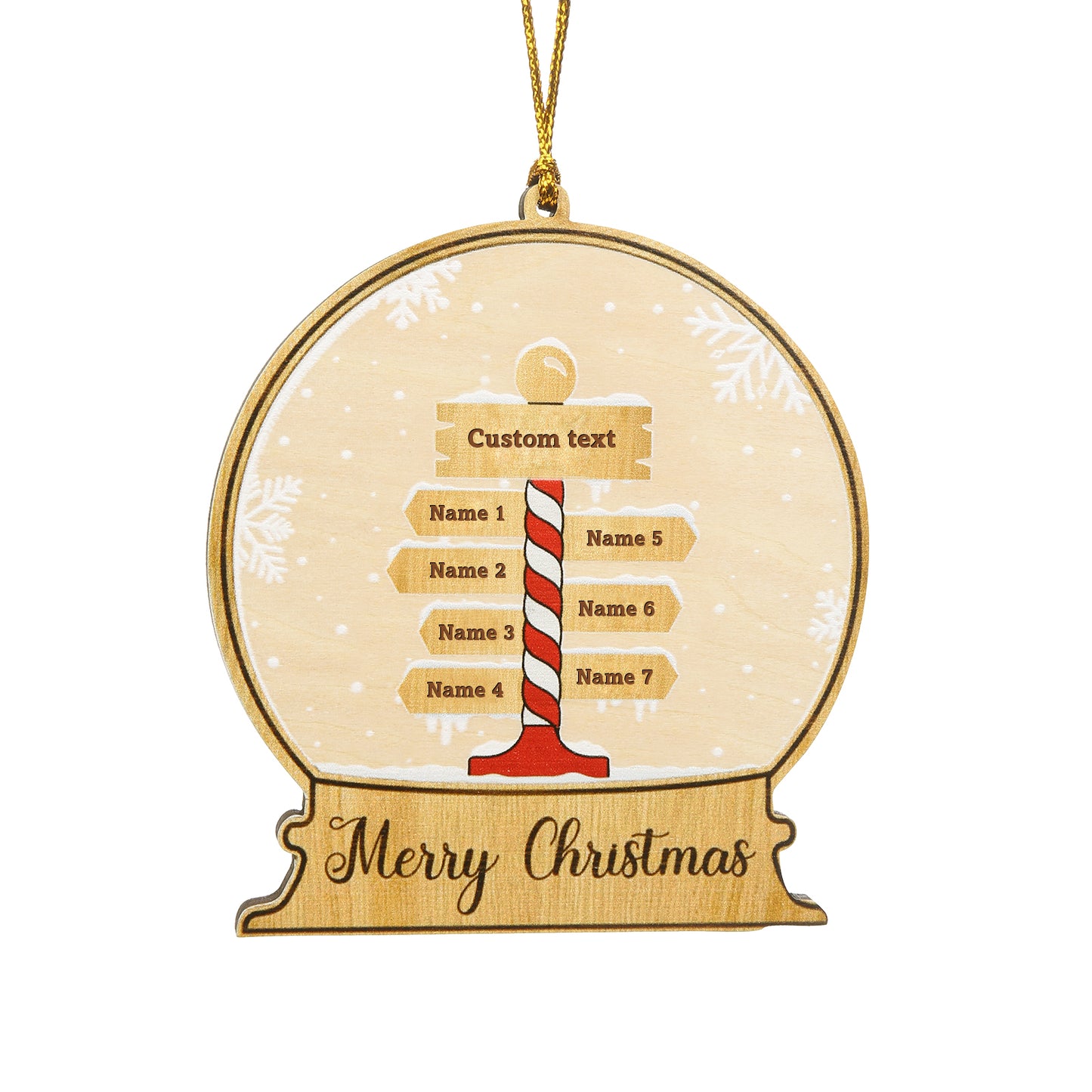 Christmas Decoration Custom Name Ornament