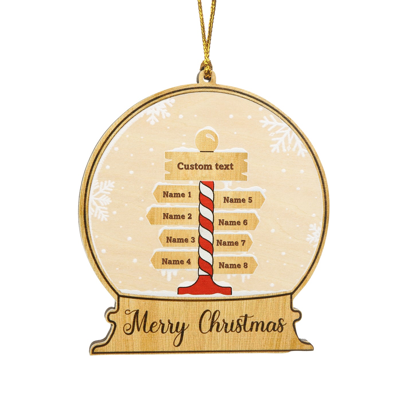 Christmas Decoration Custom Name Ornament