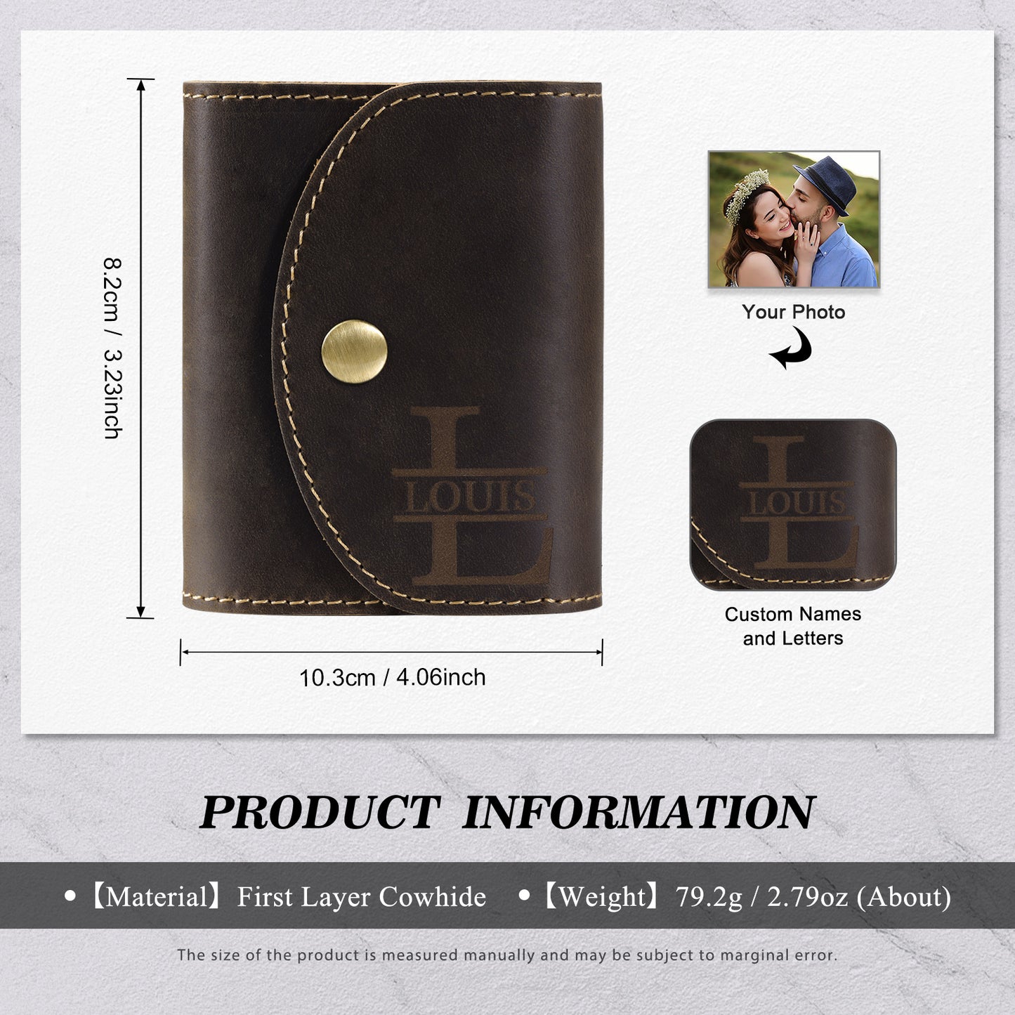 Custom Photo And Name Card Holder