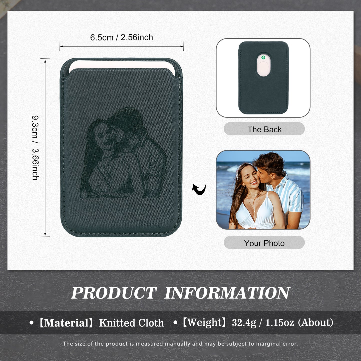 Custom Mobile Phone Photo Card Holder