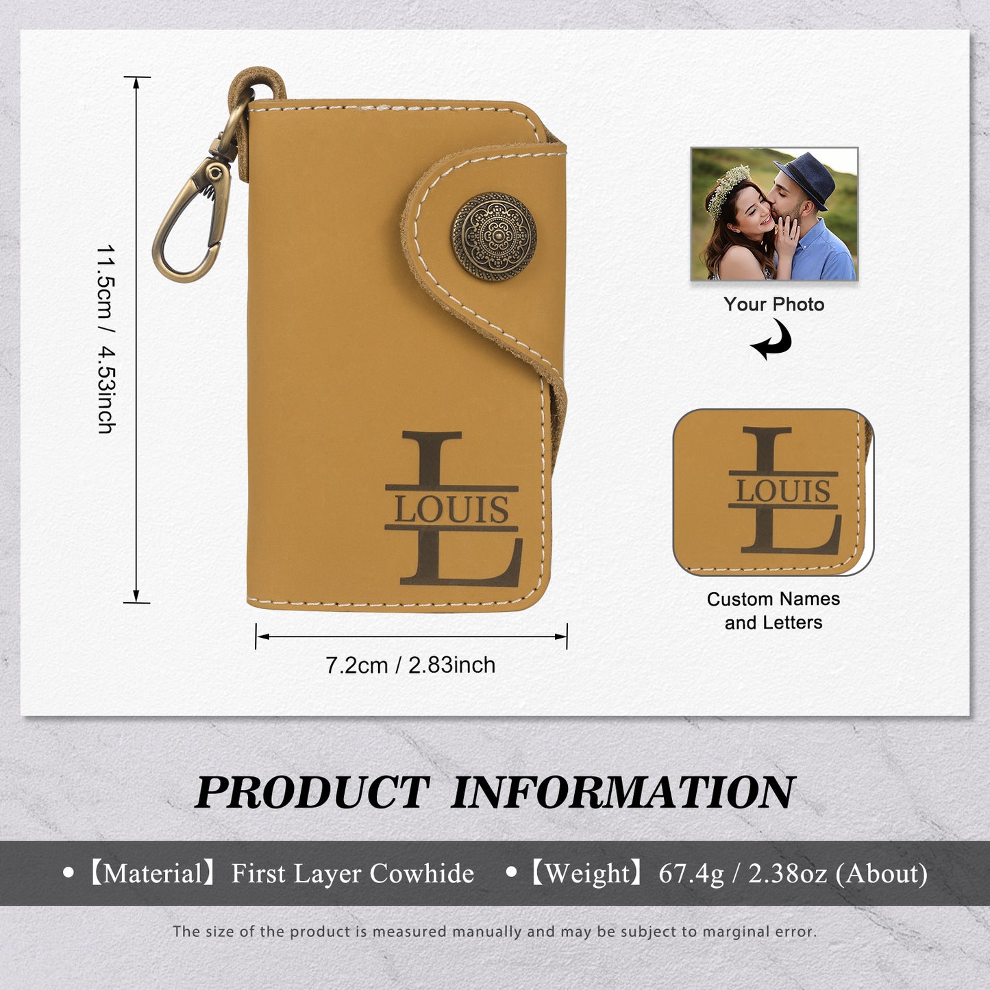 Custom Photo Key Wallet