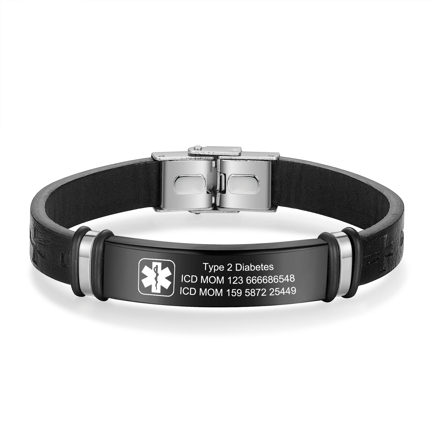 Custom Men Medical Bracelet