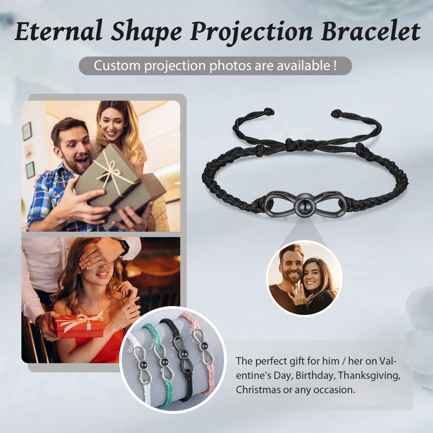 Custom Projection Photo Bracelet