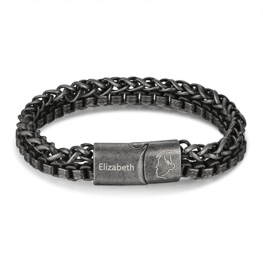 Custom Name Men Bracelet