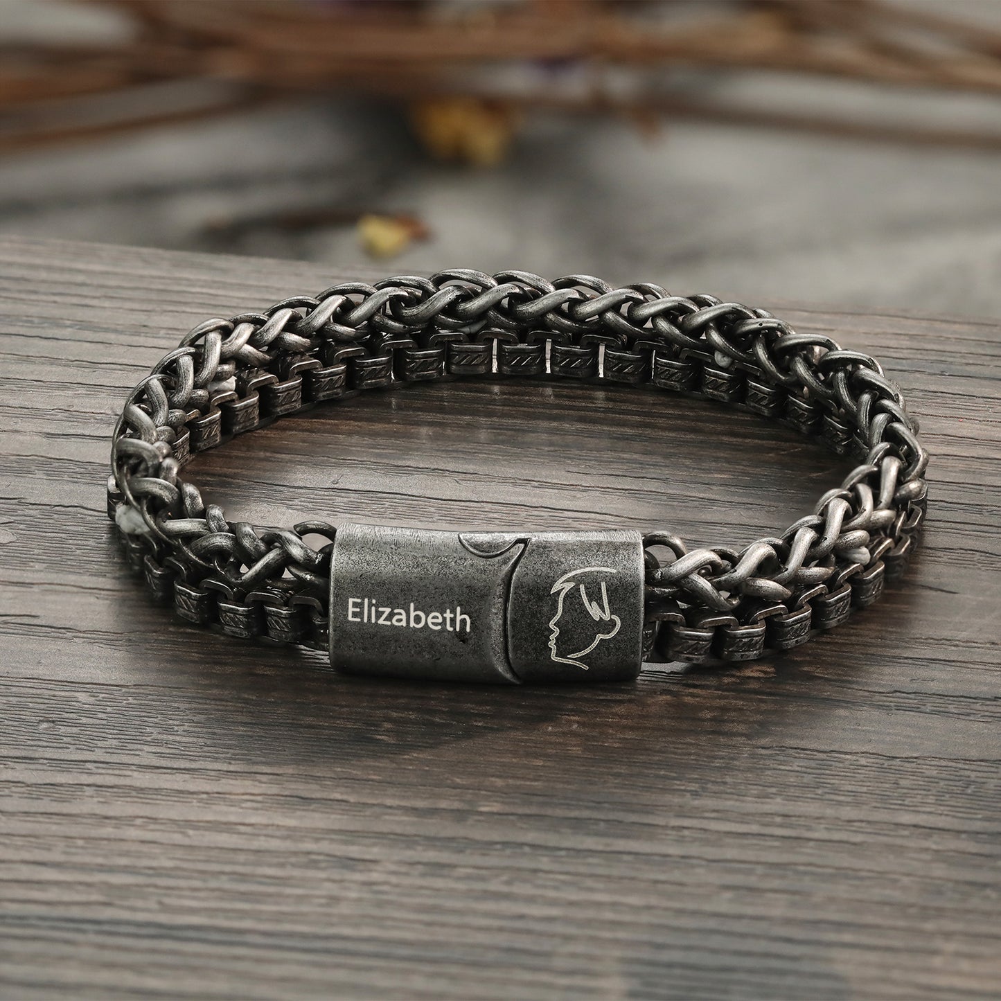 Custom Name Men Bracelet