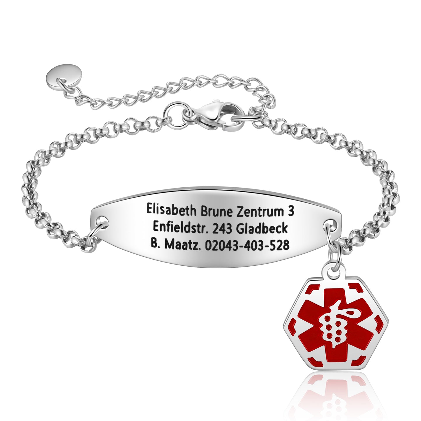 Custom Stainless Steel Medical Bracelet