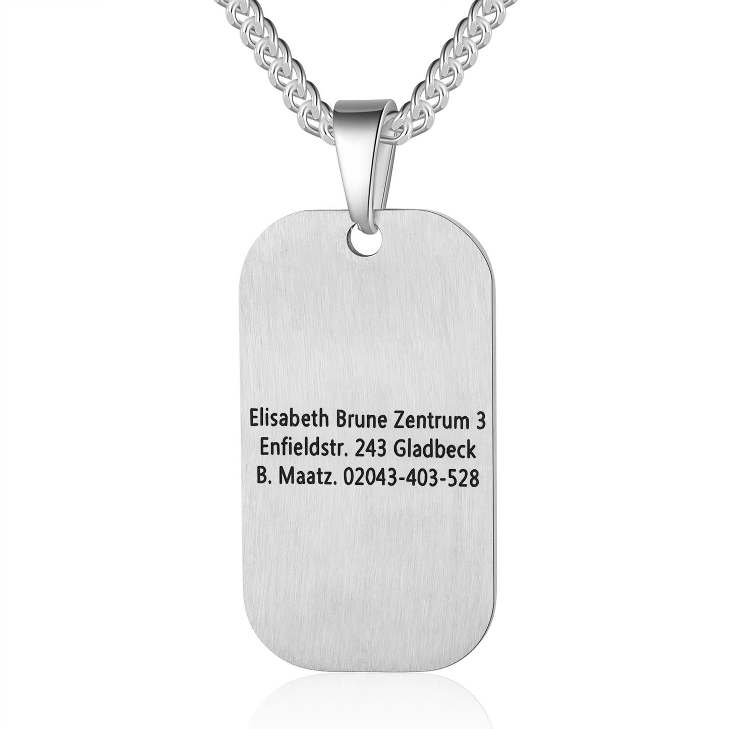 Custom Stainless Steel Medical Necklace