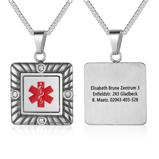 Custom Stainless Steel Medical Necklace