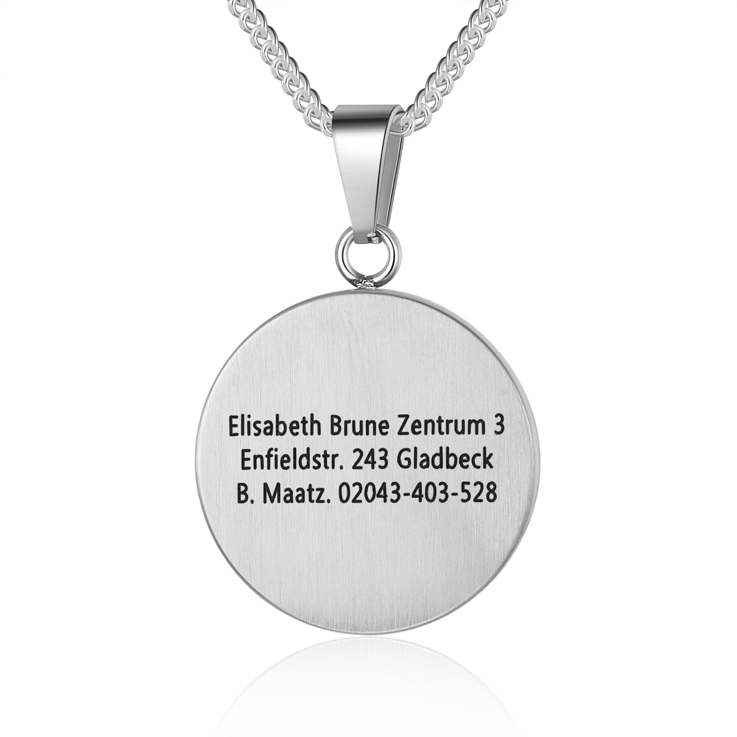 Custom Stainless Steel Medical Necklace