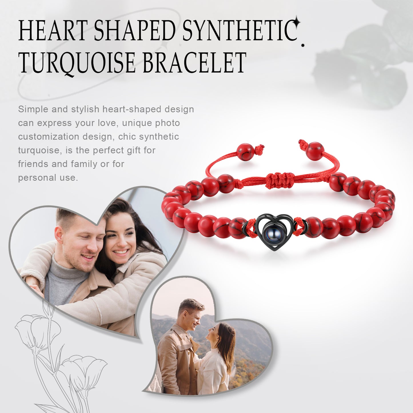 Custom Projected Heart Bracelet