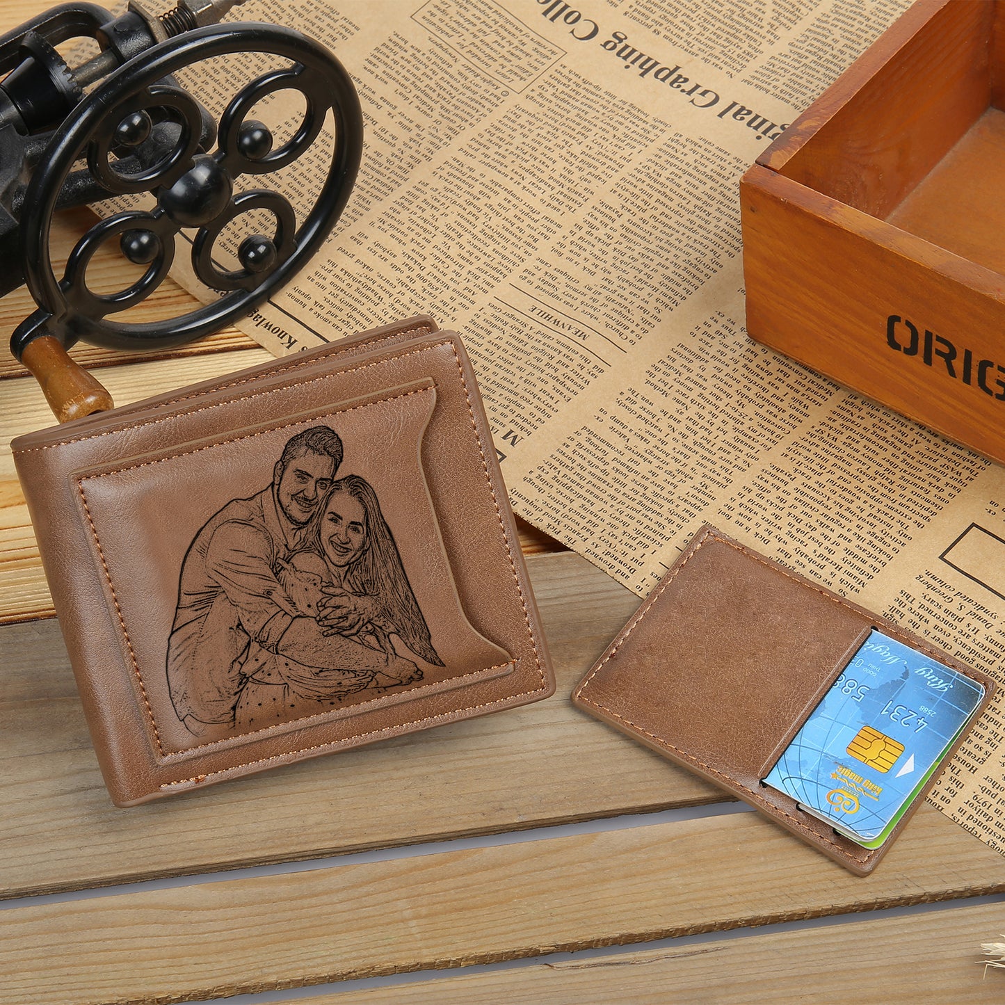 Custom Photo PU Leather Wallet