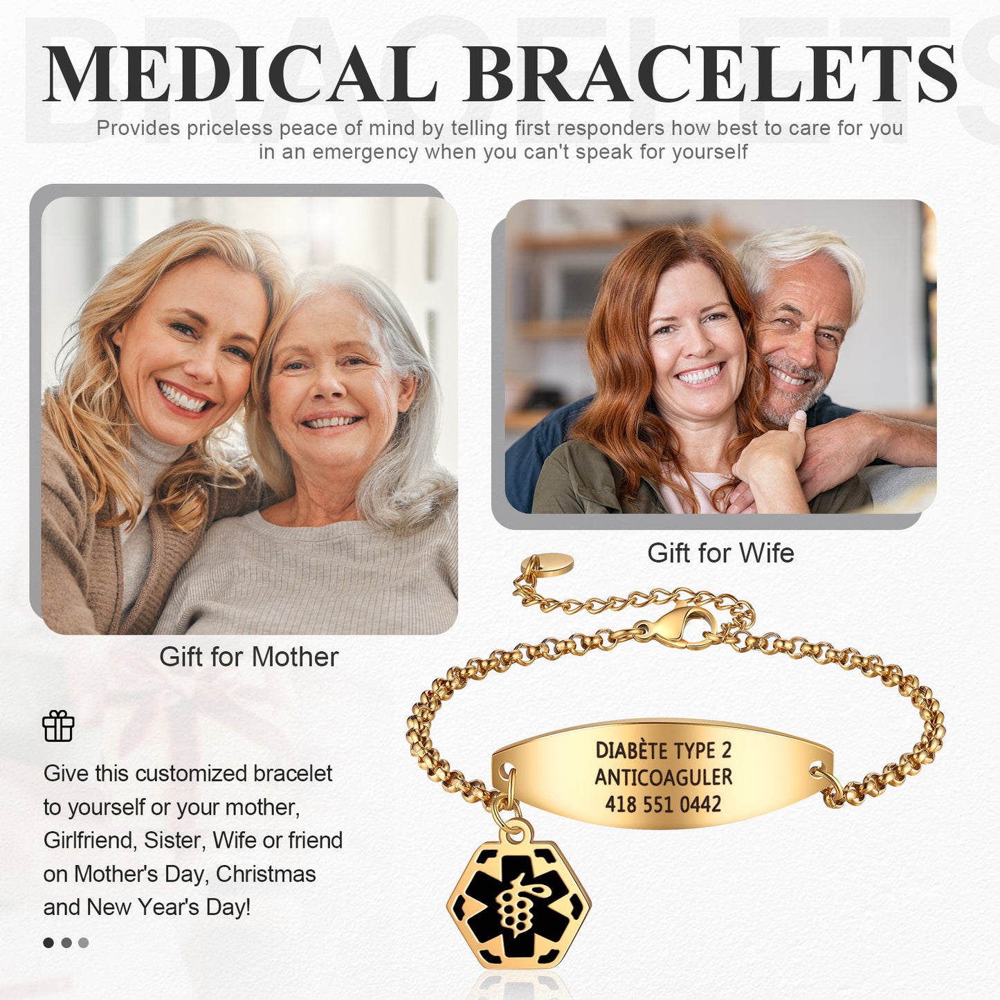 Custom Medical Bracelet