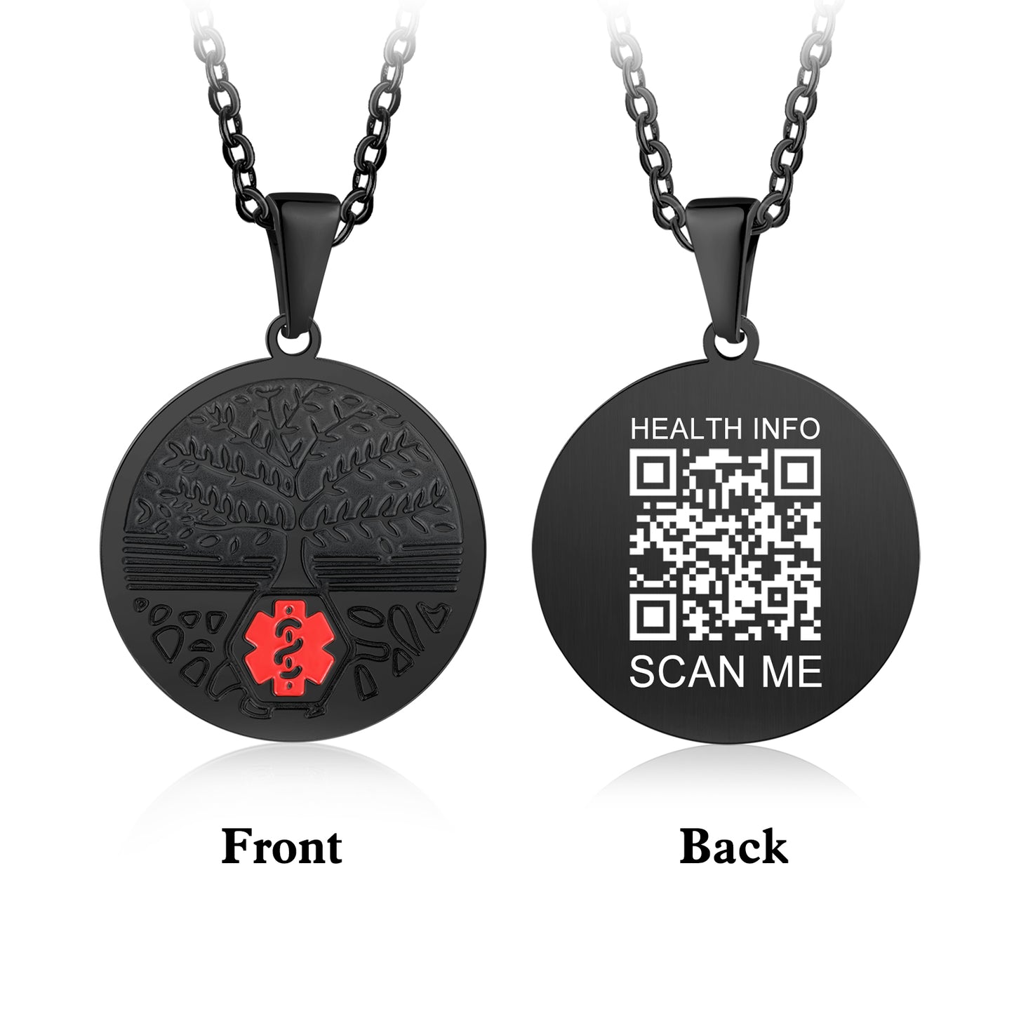 QR Medical Necklace-Standard Necklace