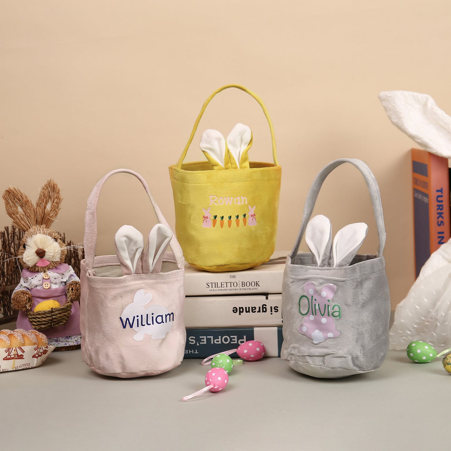 Custom Name Easter Basket