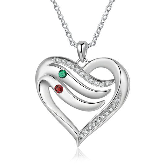 925 Sterling Silver Custom Birthstone Necklace